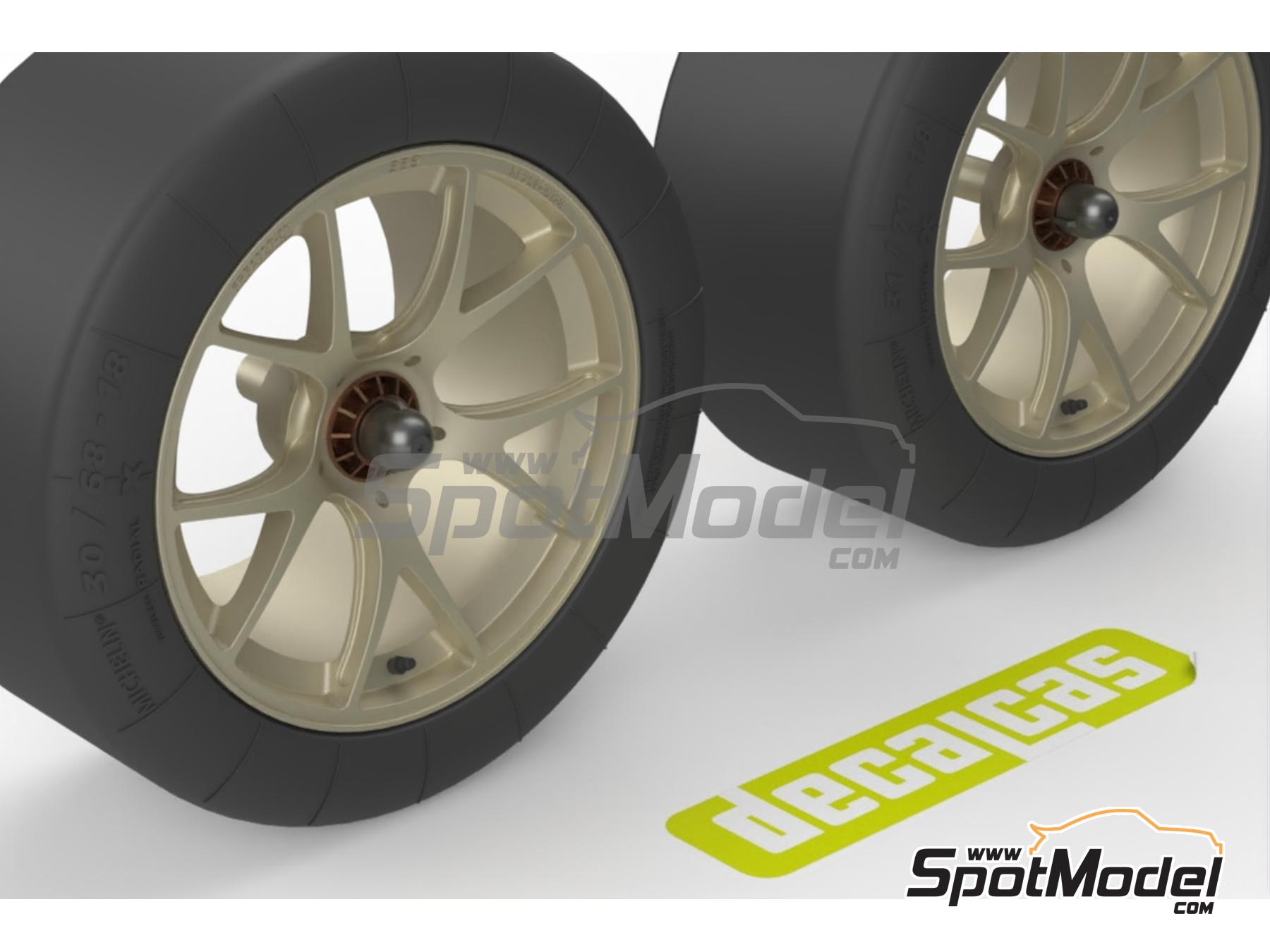 Image 5: Llantas BBS con neum&aacute;ticos para BMW M4 GT3 | Set de llantas y neum&aacute;ticos en escala&nbsp;1/24 fabricado por Decalcas (ref.&nbsp;DCL-PAR176)
