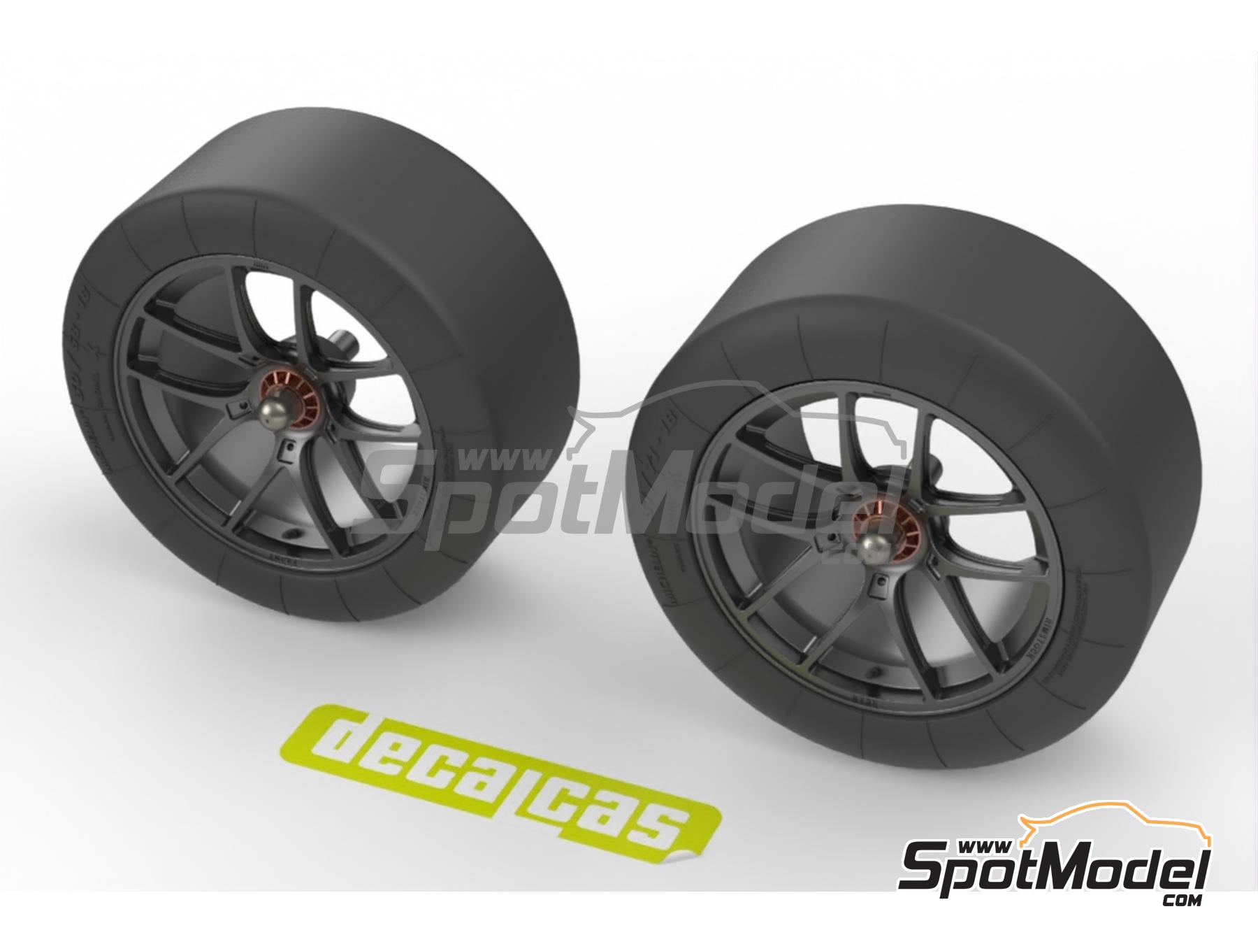 Image 9: Llantas BBS con neum&aacute;ticos para BMW M4 GT3 | Set de llantas y neum&aacute;ticos en escala&nbsp;1/24 fabricado por Decalcas (ref.&nbsp;DCL-PAR176)