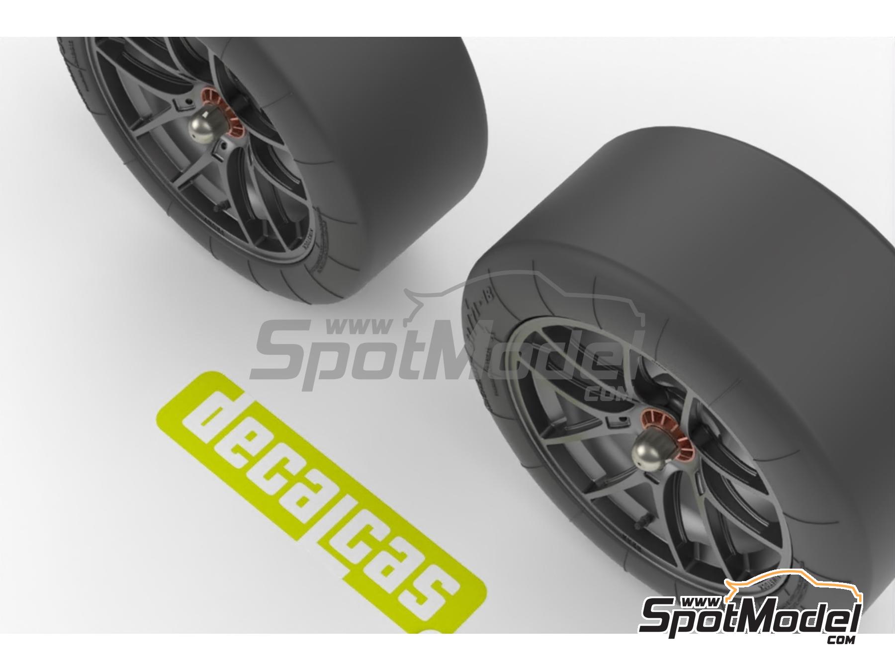 Image 4: Llantas Rimstock con neumáticos para BMW M4 GT3 | Set de llantas y neumáticos en escala 1/24 fabricado por Decalcas (ref. DCL-PAR178)