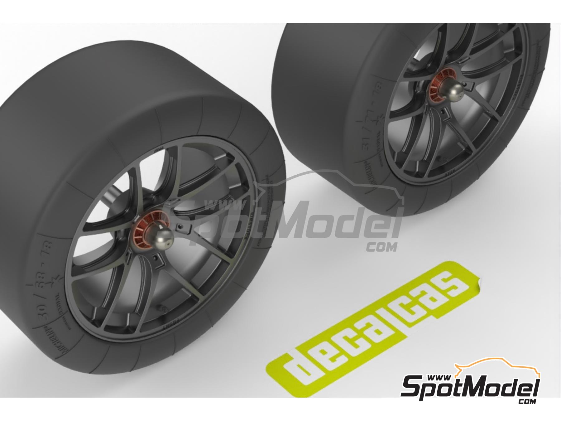 Image 5: Llantas Rimstock con neumáticos para BMW M4 GT3 | Set de llantas y neumáticos en escala 1/24 fabricado por Decalcas (ref. DCL-PAR178)