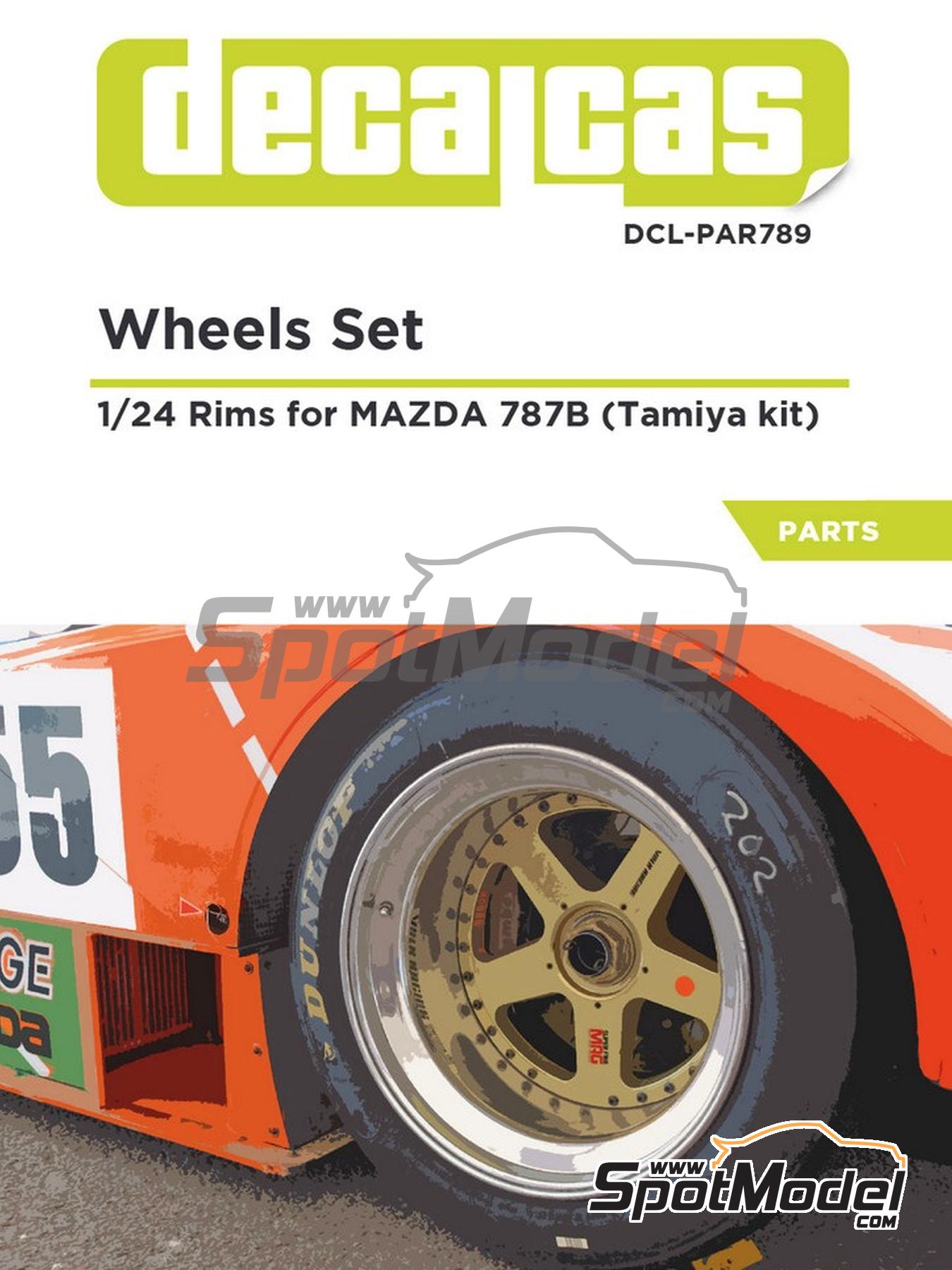 ナナマダガスカルページ Decalcas DCL-PAR789: Rims 1/24 scale - Mazda 787B - for Tamiya