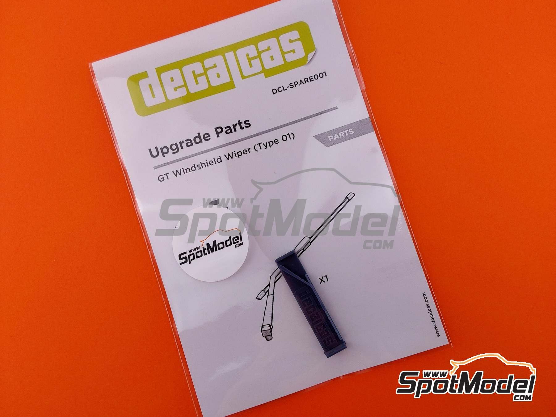 Image 7: Limpiaparabrisas | Pieza de reemplazo en escala&nbsp;1/24 fabricado por Decalcas (ref.&nbsp;DCL-SPARE001)