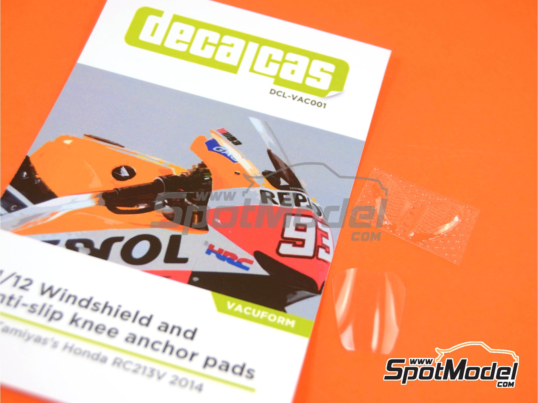 Image 9: Honda RC213V | Vacuum formed parts in 1/12 scale manufactured by Decalcas (ref. DCL-VAC001)
