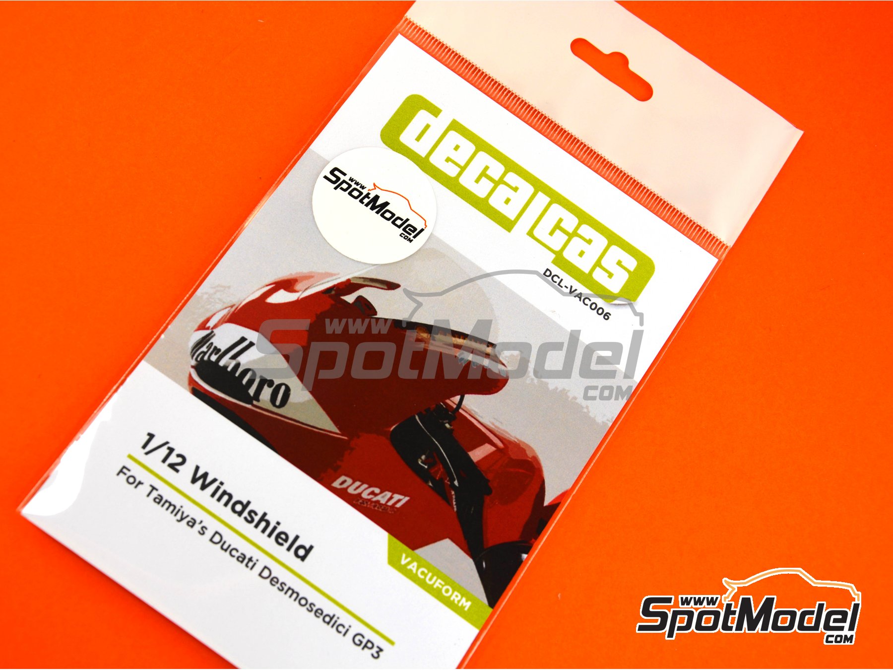 Image 8: Ducati Desmosedici GP4 - Campeonato del Mundo de Motociclismo 2003 | Vacuformado en escala 1/12 fabricado por Decalcas (ref. DCL-VAC006)