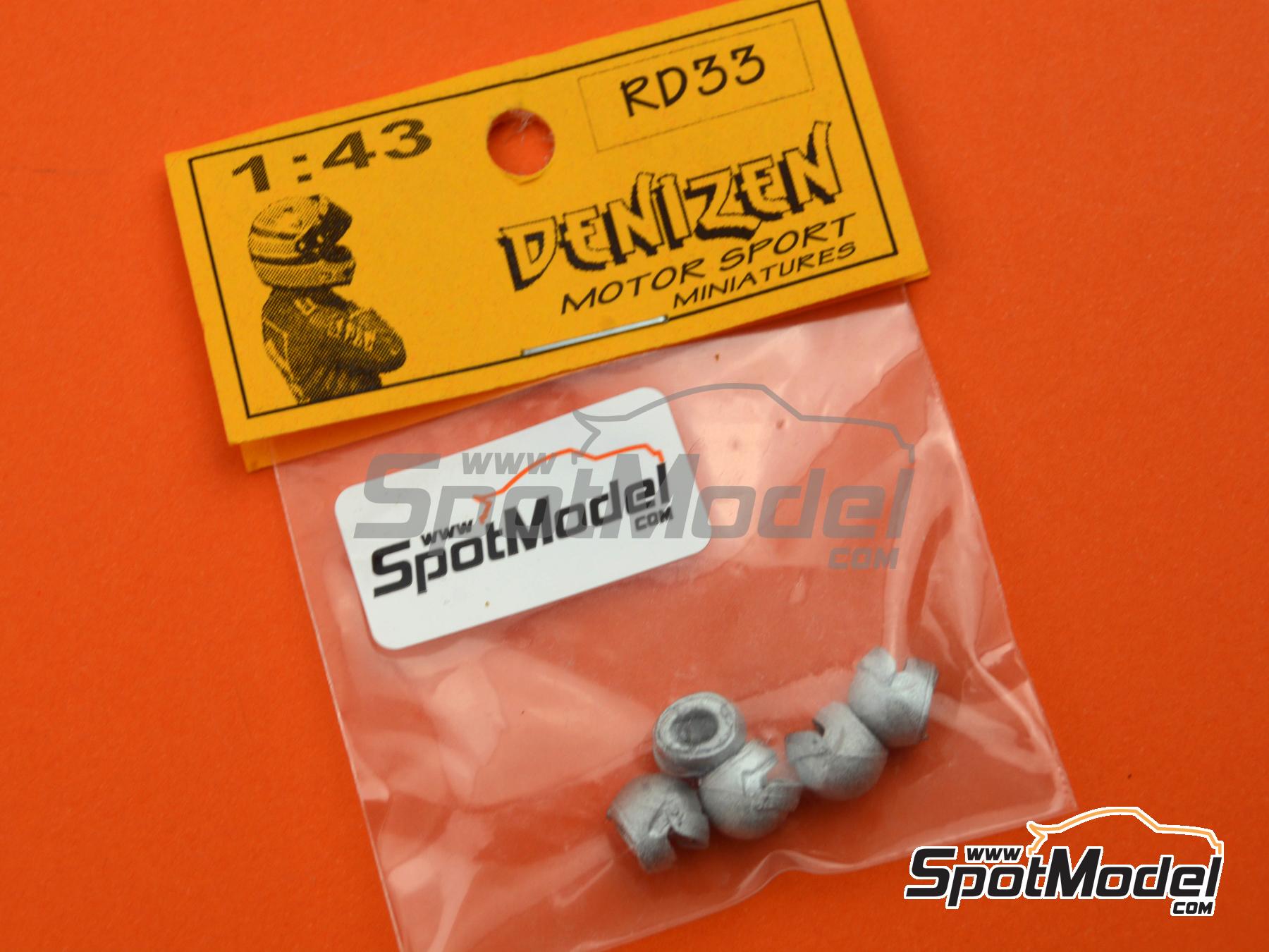 Image 2: Racing helmets | Figure in 1/43 scale manufactured by Denizen (ref.&nbsp;RD033)