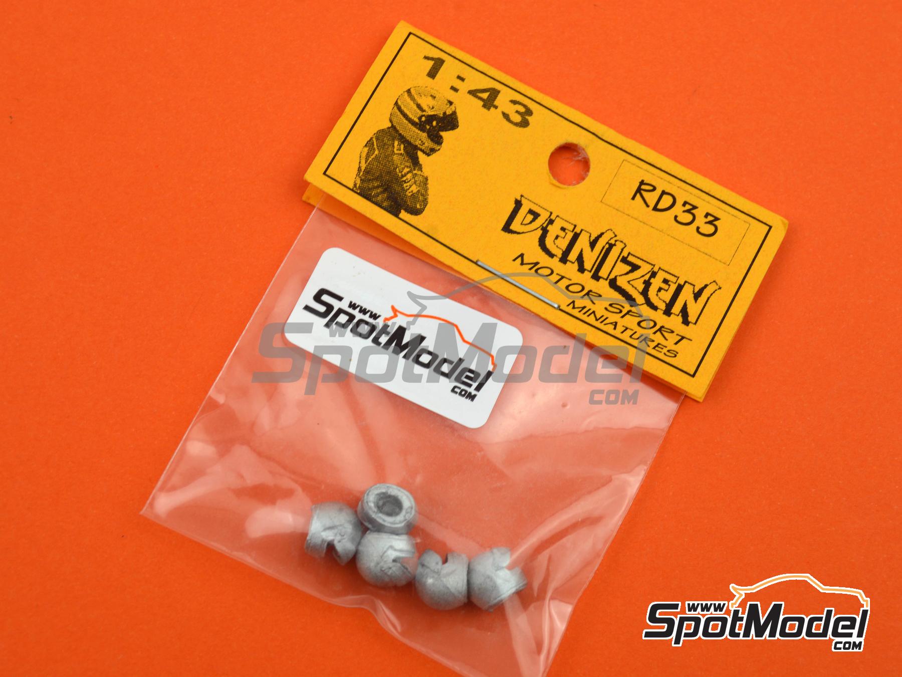 Image 3: Racing helmets | Figure in 1/43 scale manufactured by Denizen (ref.&nbsp;RD033)