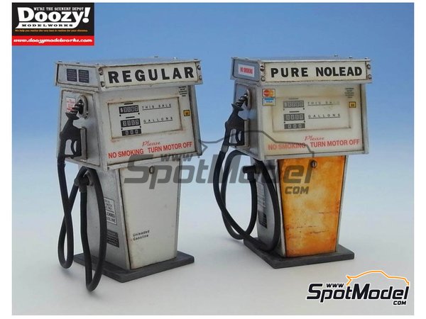 Image 4: Old gas pump single hose - Type C | Model kit in 1/24 scale manufactured by Doozy Modelworks (ref.&nbsp;DZ003)