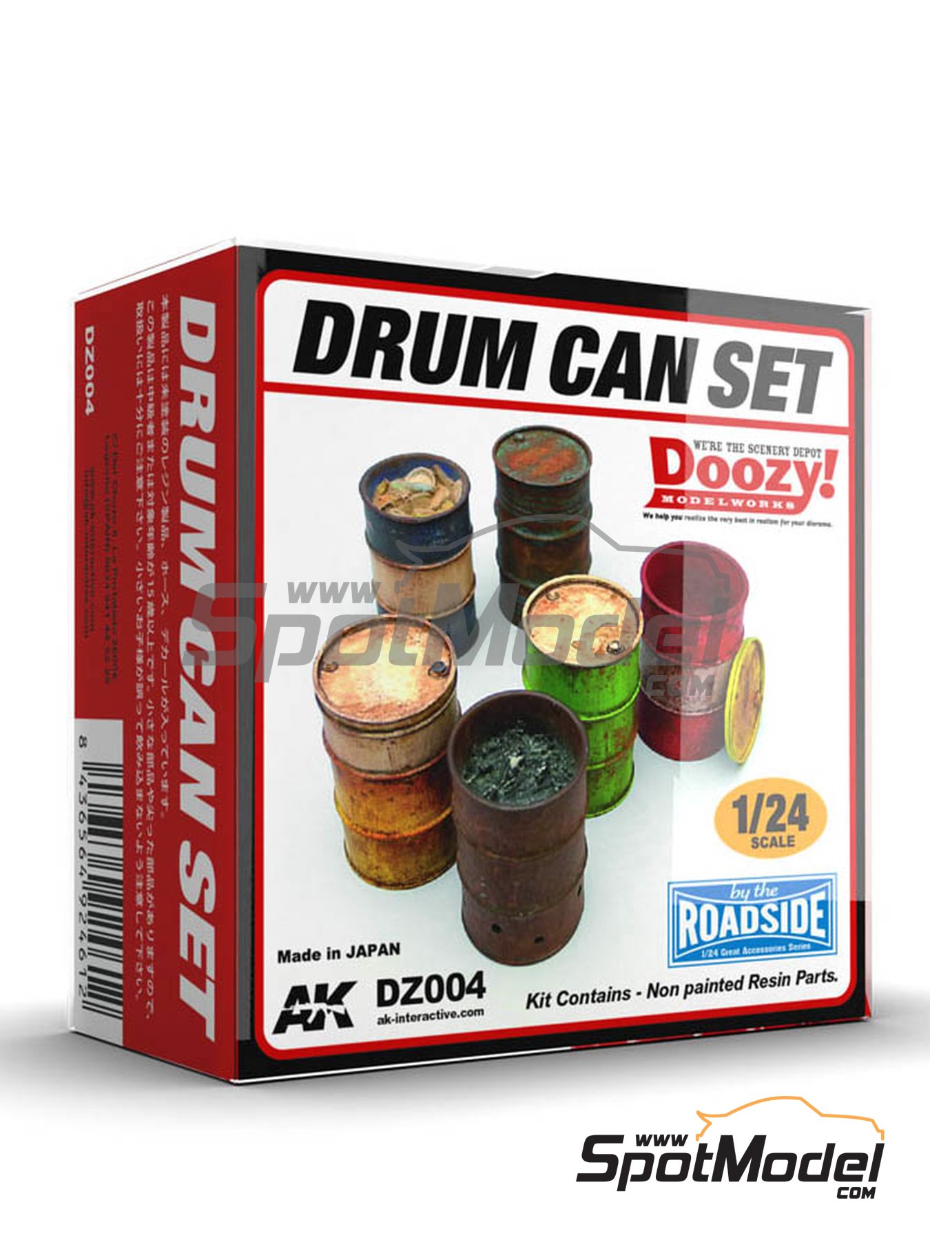 Drum can set | Model kit in 1/24 scale manufactured by Doozy Modelworks (ref.&nbsp;DZ004) image