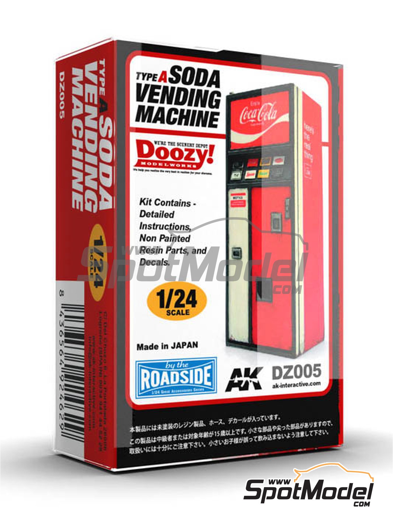 Plastic Model Building Kit # AK-DZ008 Doozy 1/24 Scale Soda Vending Machine/Type D 
