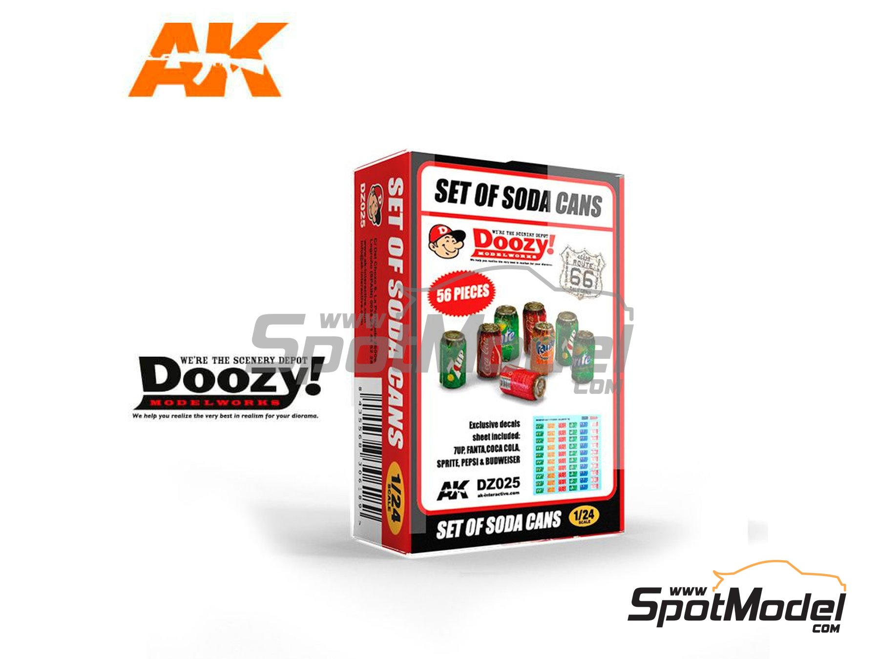 Image 1: Latas de refresco | Detalle en escala&nbsp;1/24 fabricado por Doozy Modelworks (ref.&nbsp;DZ025, tambien 8435568306189)