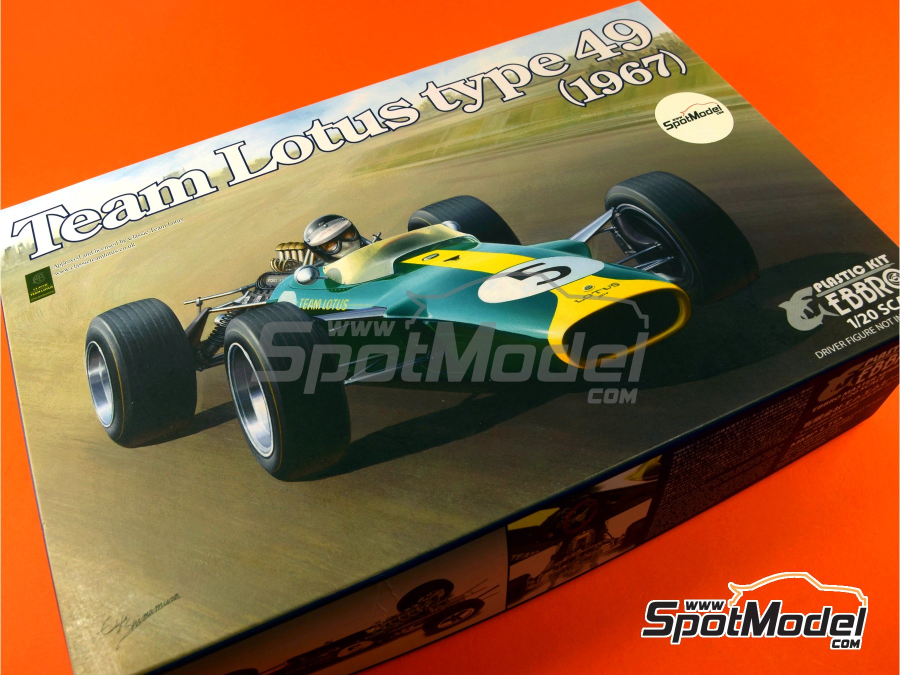 Ebbro 20004: Car scale model kit 1/20 scale - Lotus Ford Type 49