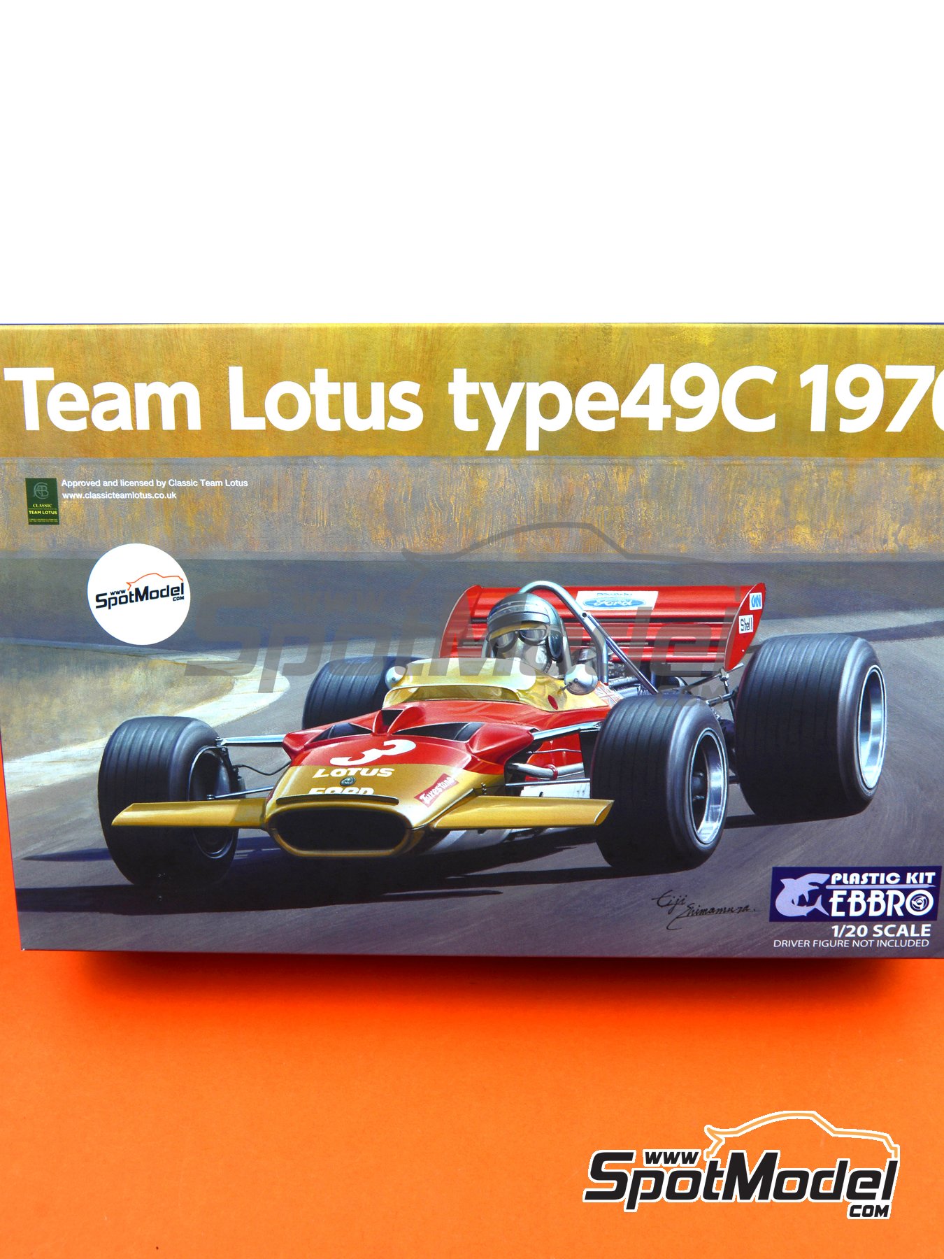 Ebbro Team Lotus Type 49C 1970 1/20 Formula 1 F1 Model Car Kit 006-6800 