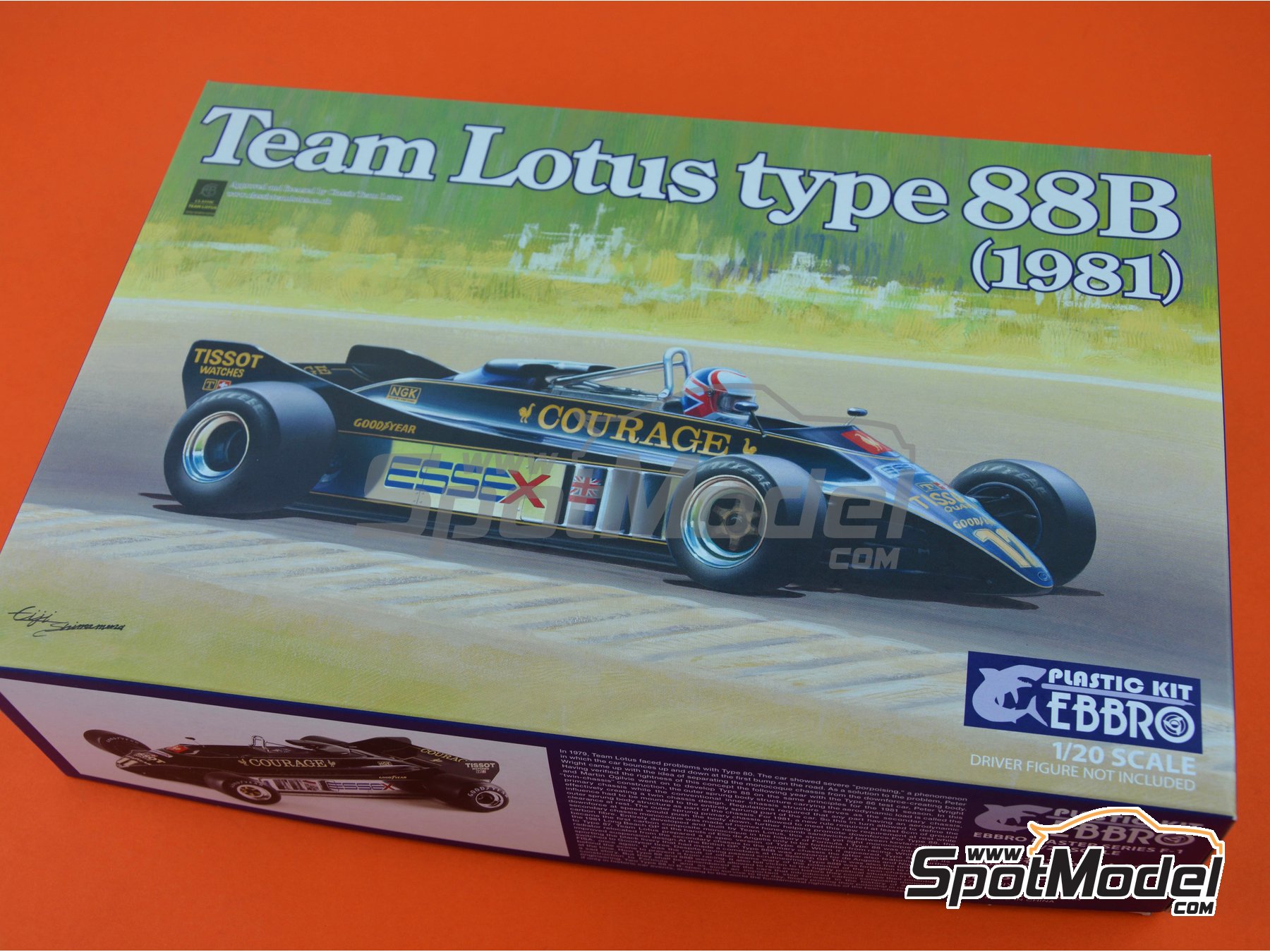 Kit Modèle Réduit EBBRO 1/20 Team Lotus Type 88B 1981 - Maquette à Monter, Neuf Du Japon, Réf 20010