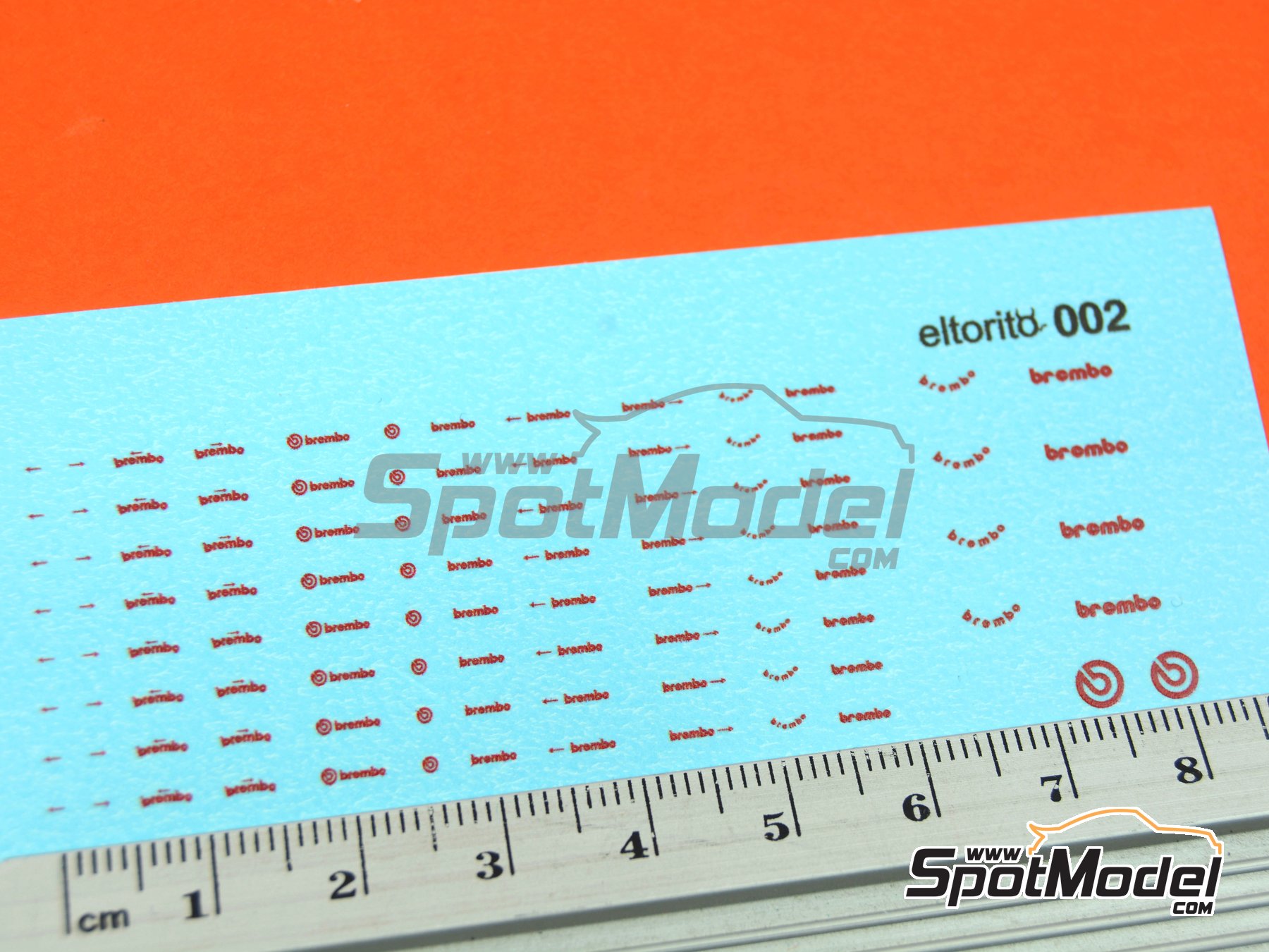 Image 5: Brembo | Logotipos en escala 1/24 fabricado por El Torito (ref. ELTORITO002)