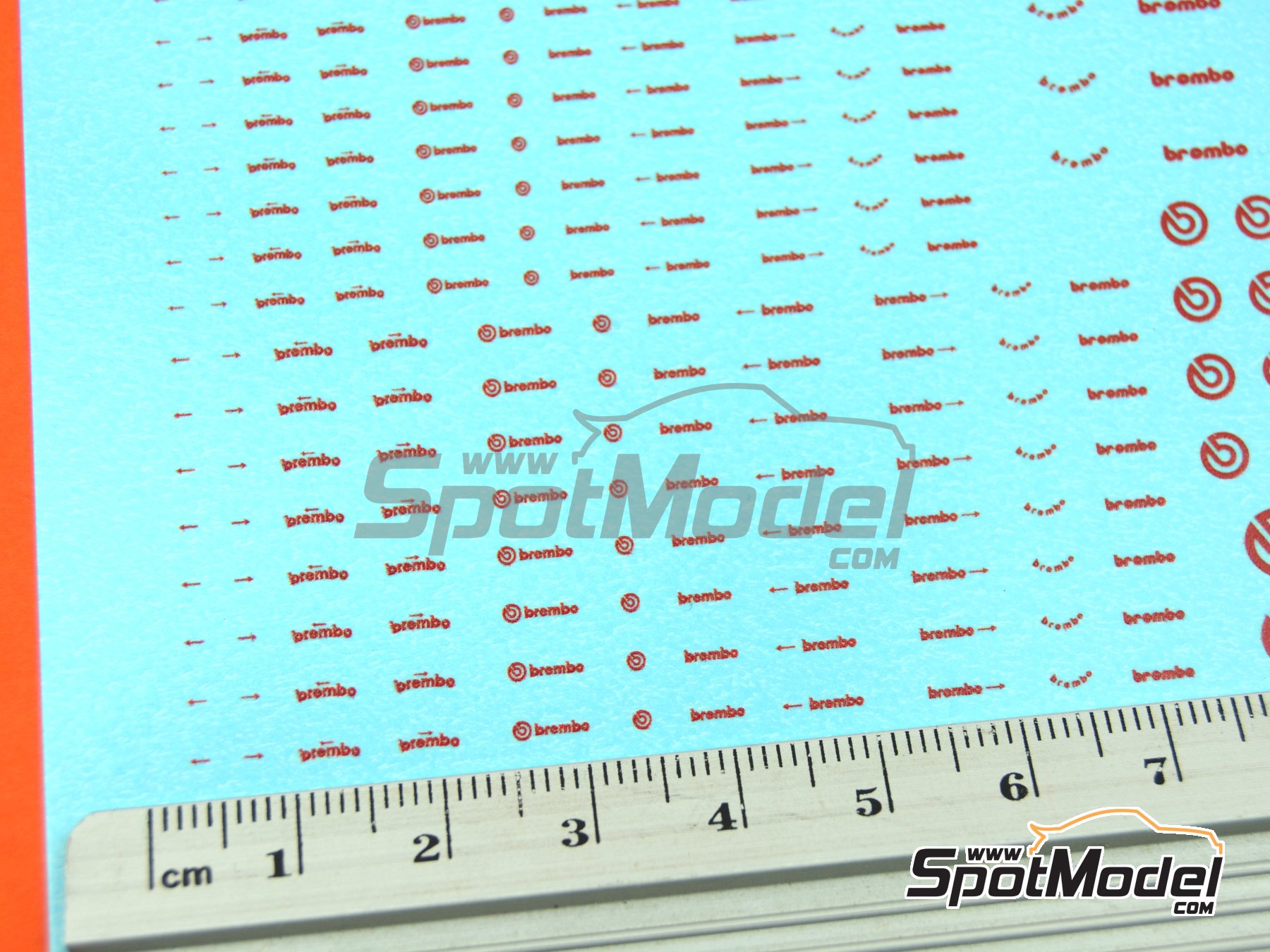 Image 6: Brembo | Logotipos en escala 1/24 fabricado por El Torito (ref. ELTORITO002)