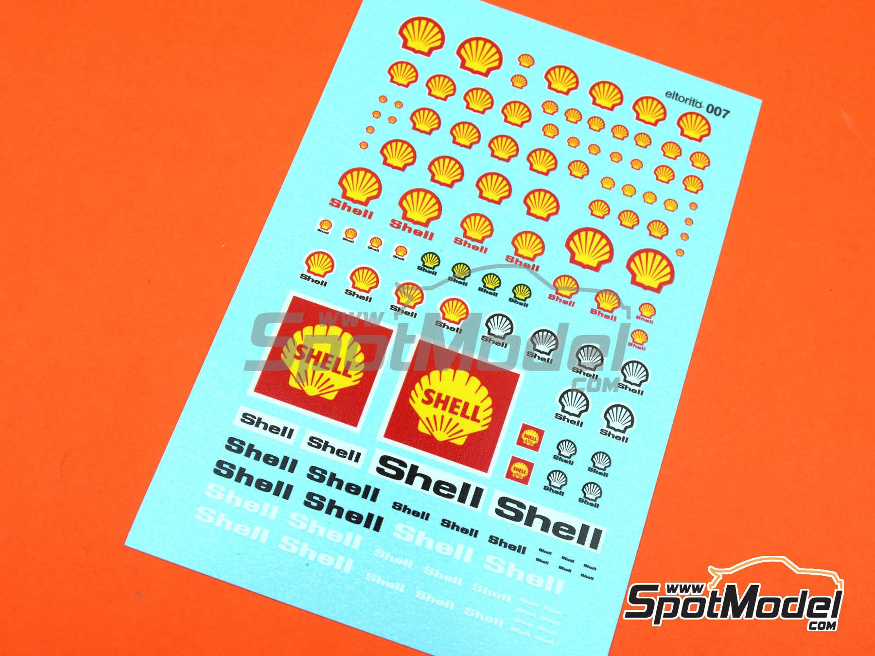 Image 1: Shell | Logotypes in 1/24 scale manufactured by El Torito (ref. ELTORITO007)