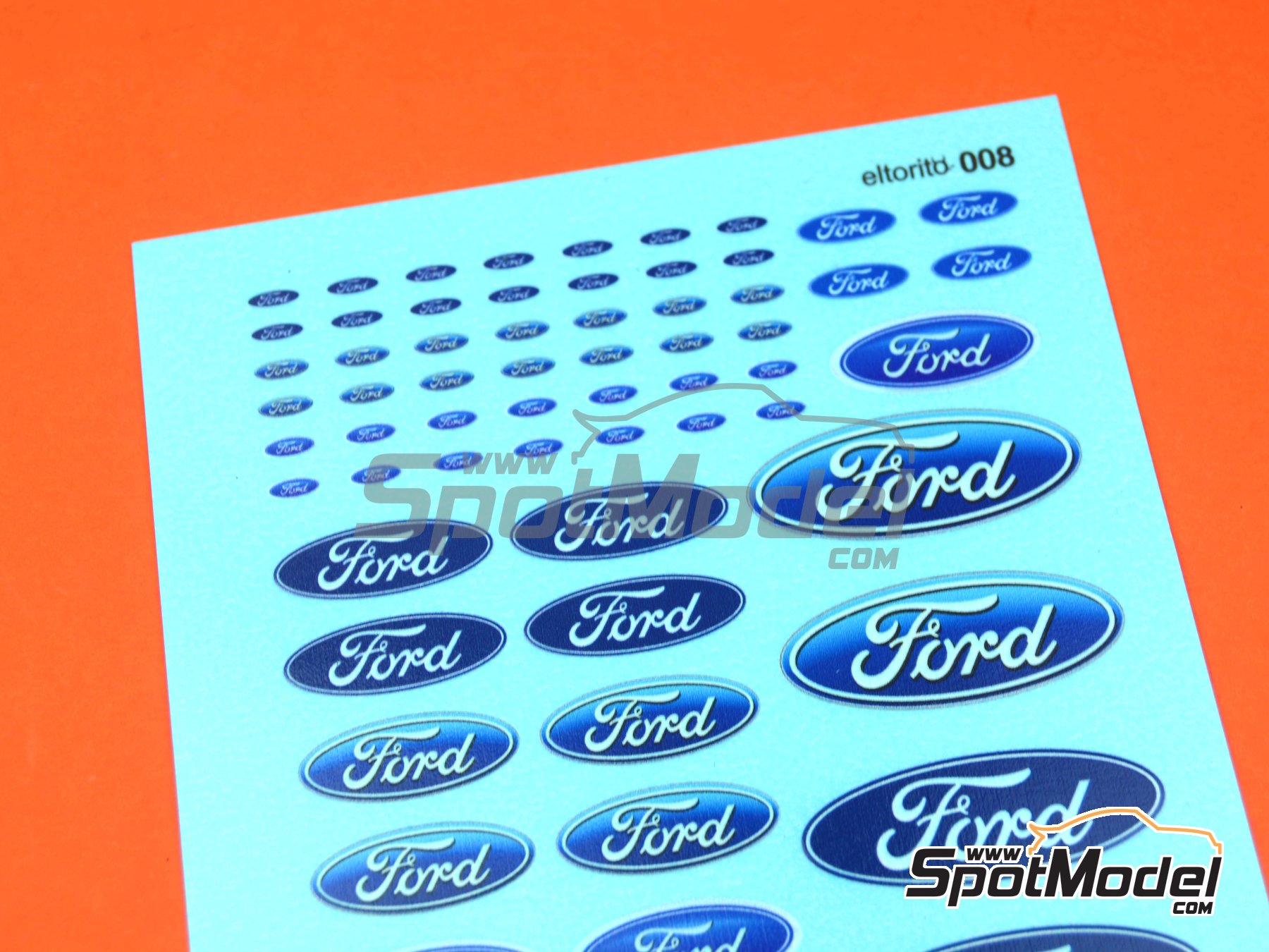 Image 1: Ford | Logotipos en escala&nbsp;1/24 fabricado por El Torito (ref.&nbsp;ELTORITO008)