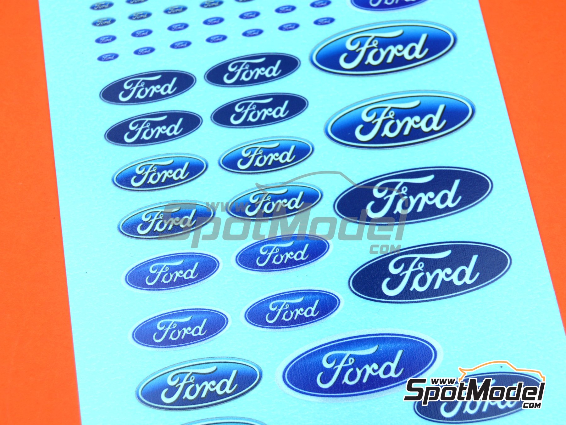 Image 2: Ford | Logotipos en escala&nbsp;1/24 fabricado por El Torito (ref.&nbsp;ELTORITO008)