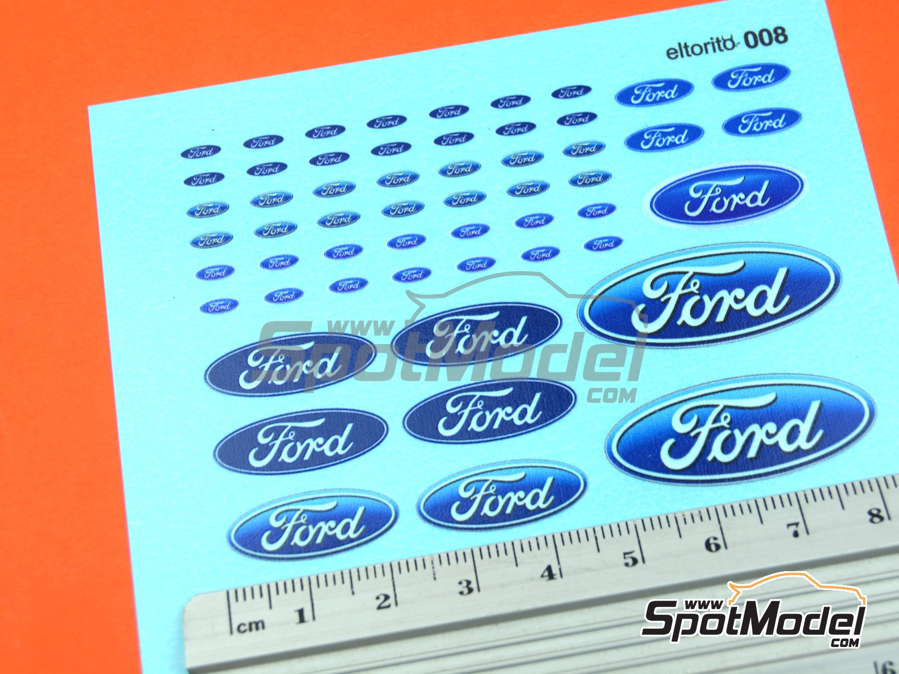Image 5: Ford | Logotipos en escala&nbsp;1/24 fabricado por El Torito (ref.&nbsp;ELTORITO008)