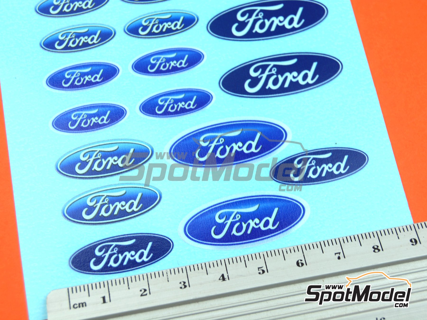 Image 7: Ford | Logotipos en escala&nbsp;1/24 fabricado por El Torito (ref.&nbsp;ELTORITO008)