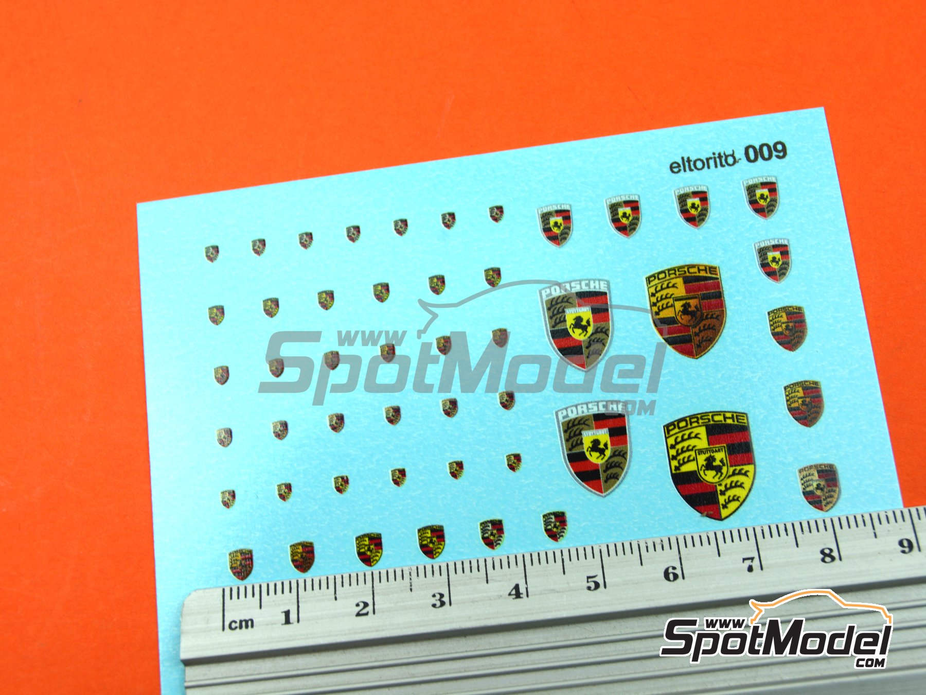 Image 5: Porsche | Logotypes in 1/24 scale manufactured by El Torito (ref.&nbsp;ELTORITO009)