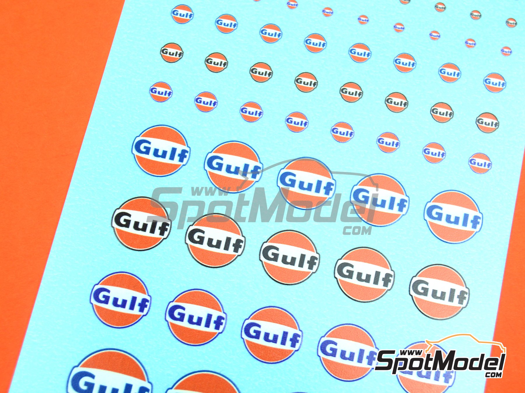 Image 2: Gulf | Logotypes in 1/24 scale manufactured by El Torito (ref.&nbsp;ELTORITO010)