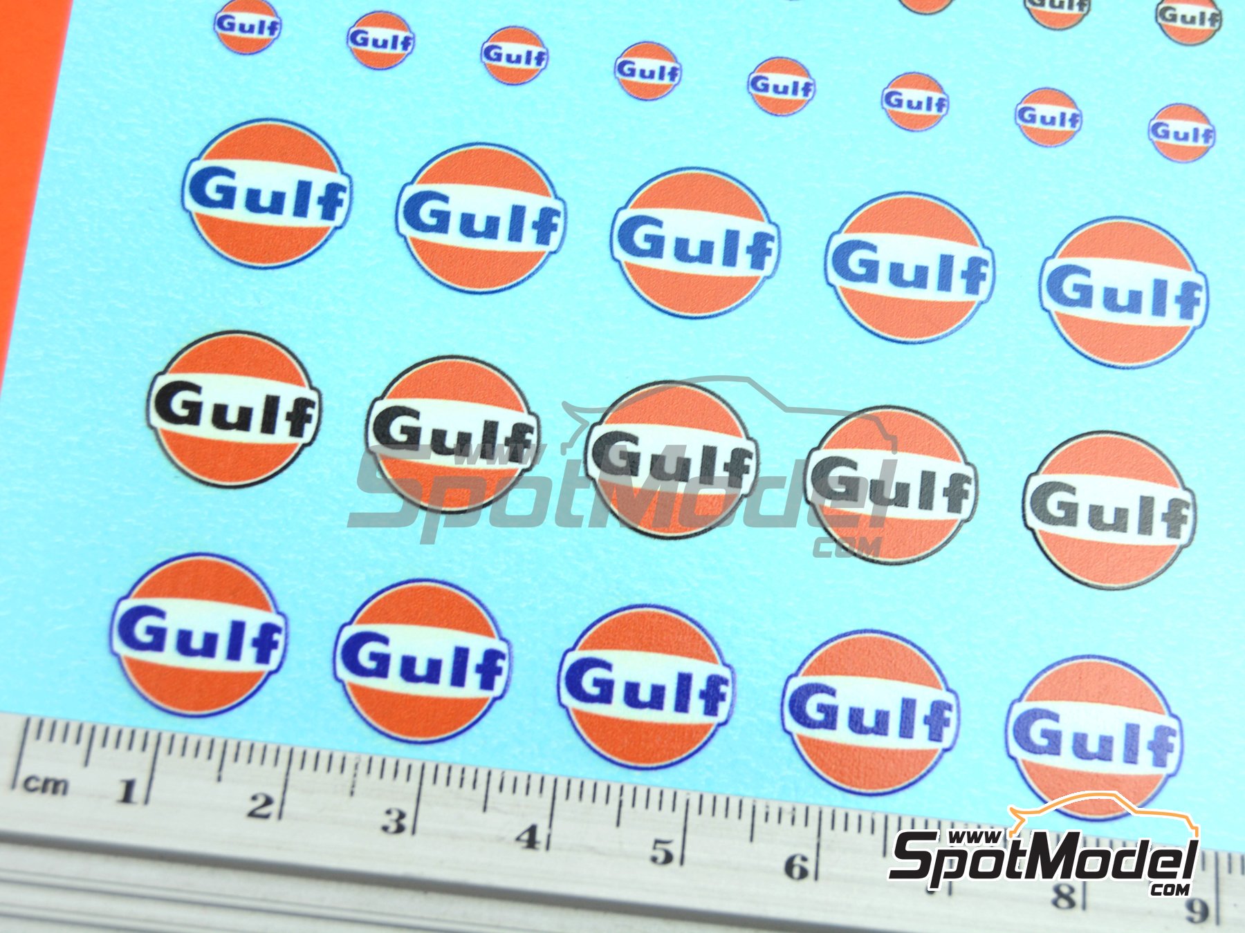 Image 8: Gulf | Logotypes in 1/24 scale manufactured by El Torito (ref.&nbsp;ELTORITO010)
