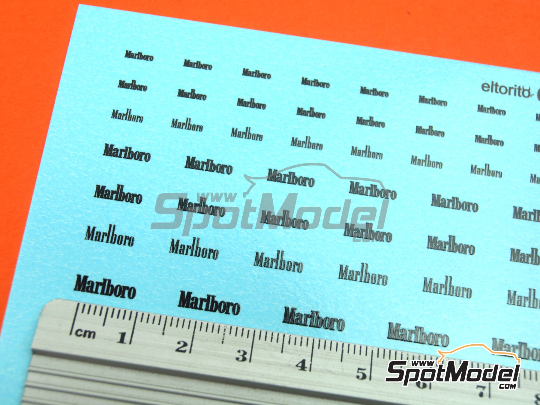 Image 5: Marlboro | Logotypes in 1/24 scale manufactured by El Torito (ref. ELTORITO011)