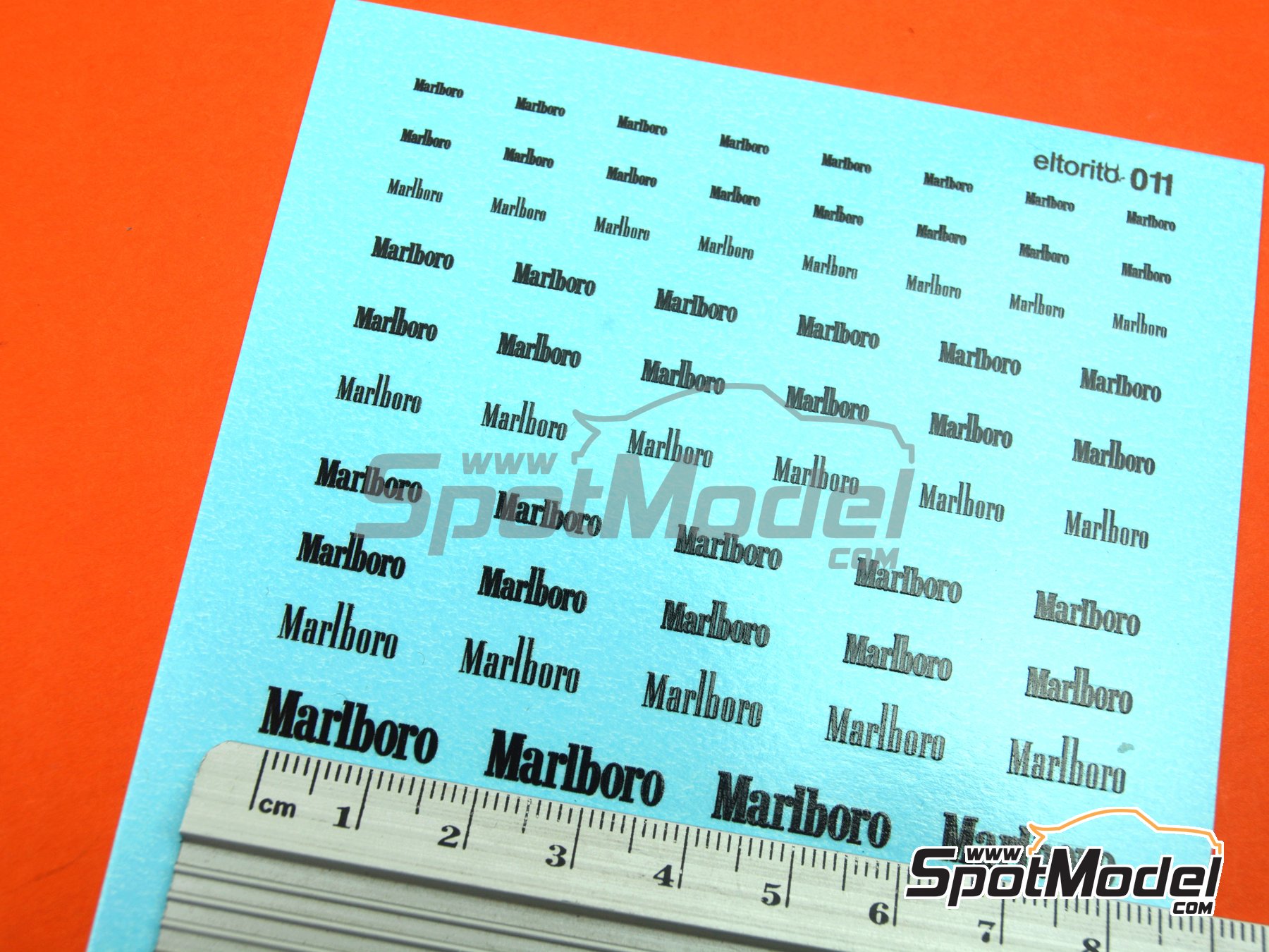 Image 6: Marlboro | Logotypes in 1/24 scale manufactured by El Torito (ref. ELTORITO011)