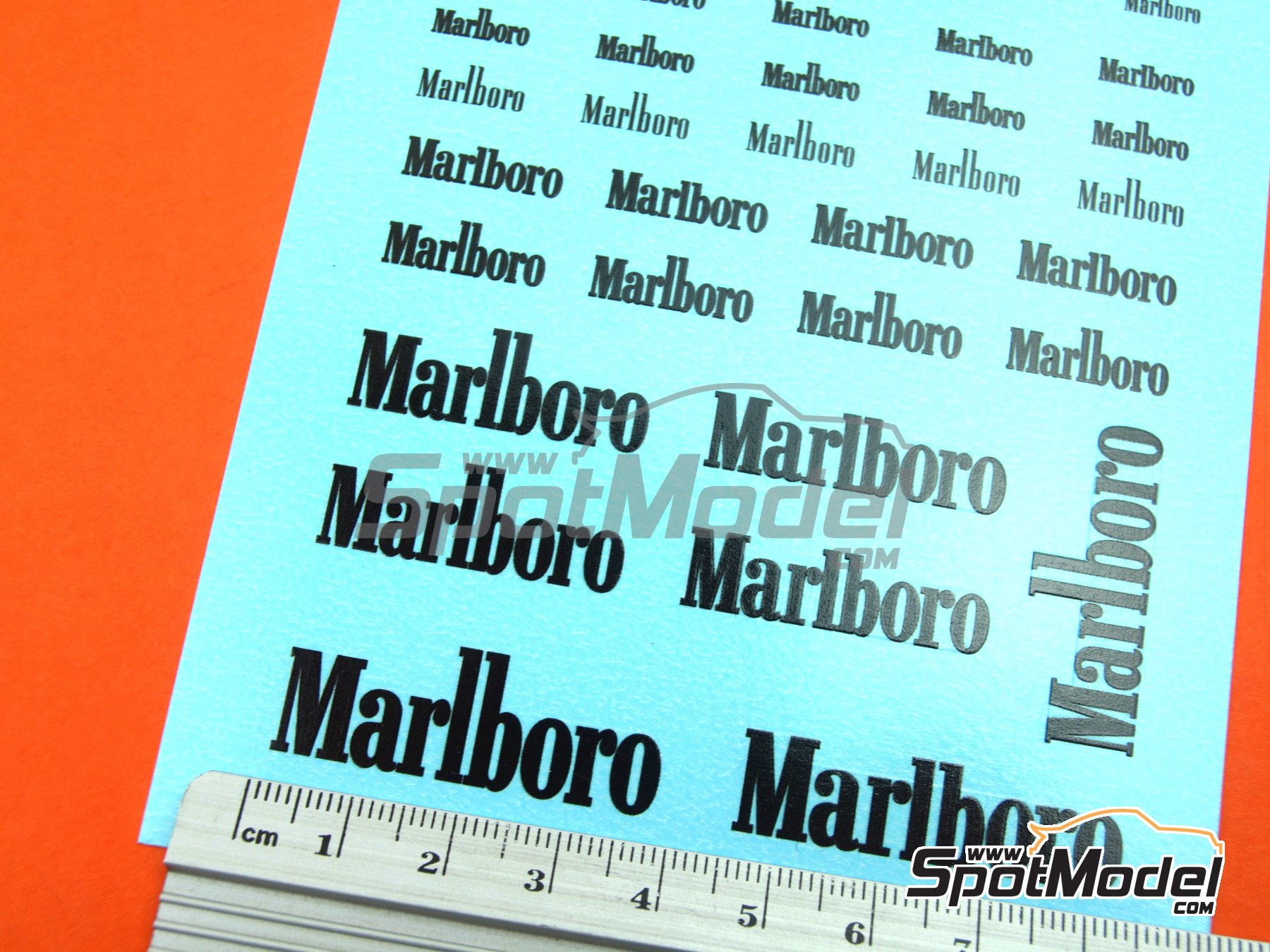 Image 8: Marlboro | Logotypes in 1/24 scale manufactured by El Torito (ref. ELTORITO011)