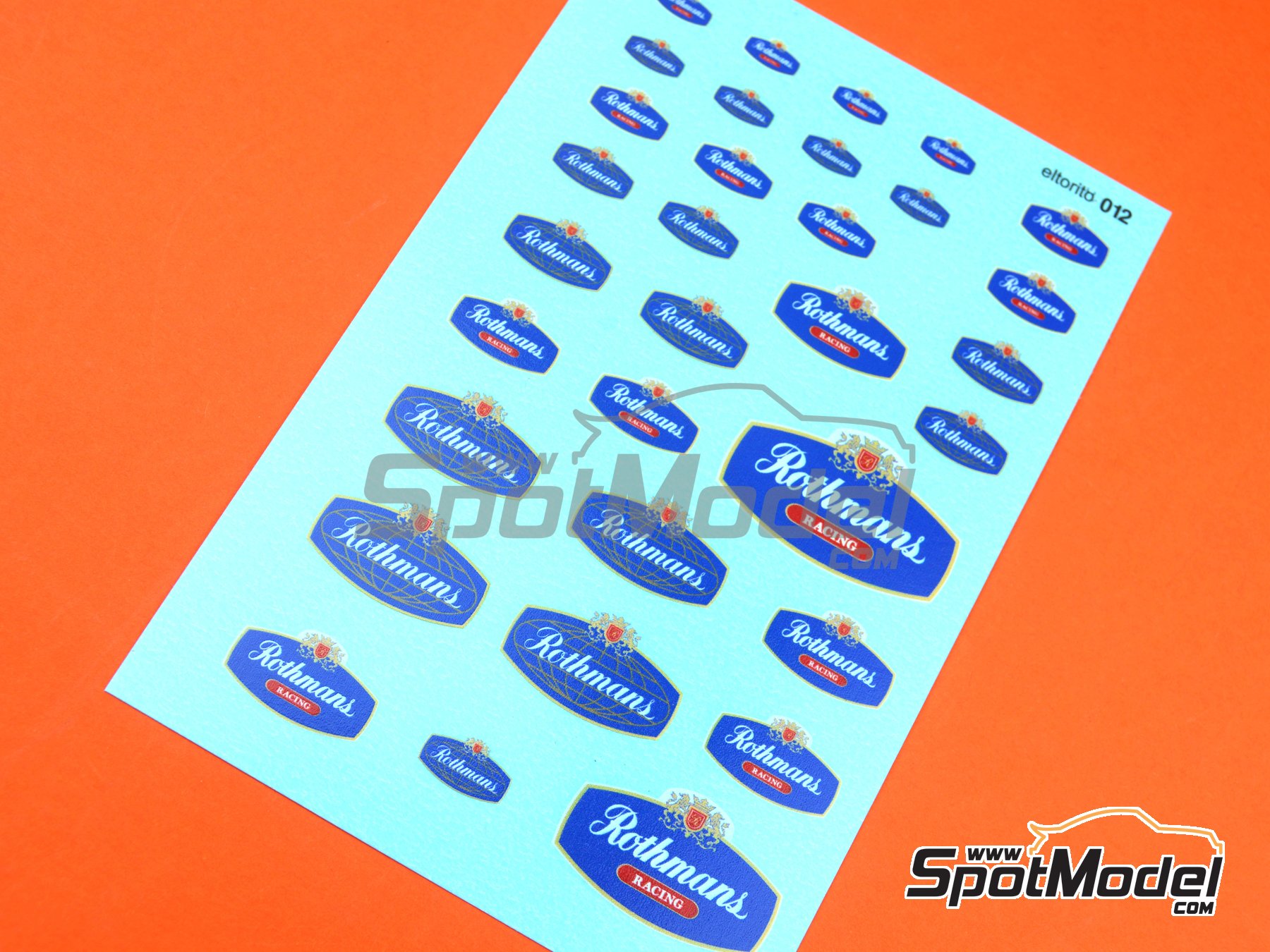 Image 4: Rothmans | Logotypes in 1/24 scale manufactured by El Torito (ref. ELTORITO012)