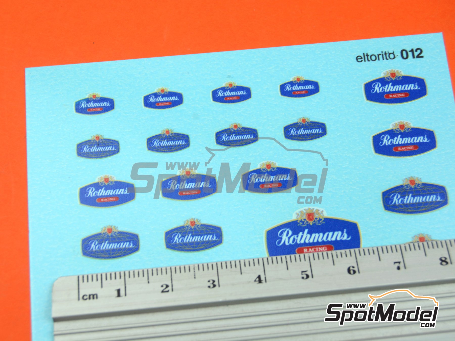 Image 6: Rothmans | Logotypes in 1/24 scale manufactured by El Torito (ref. ELTORITO012)
