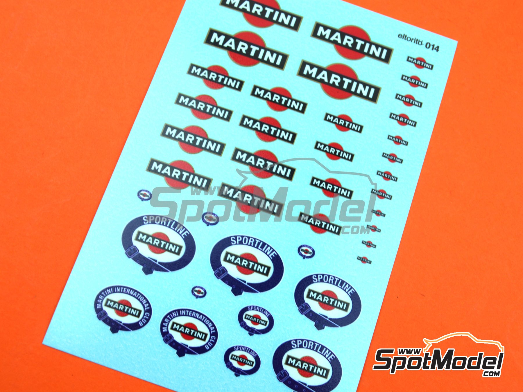 Image 2: Martini | Logotypes in 1/24 scale manufactured by El Torito (ref.&nbsp;ELTORITO014)