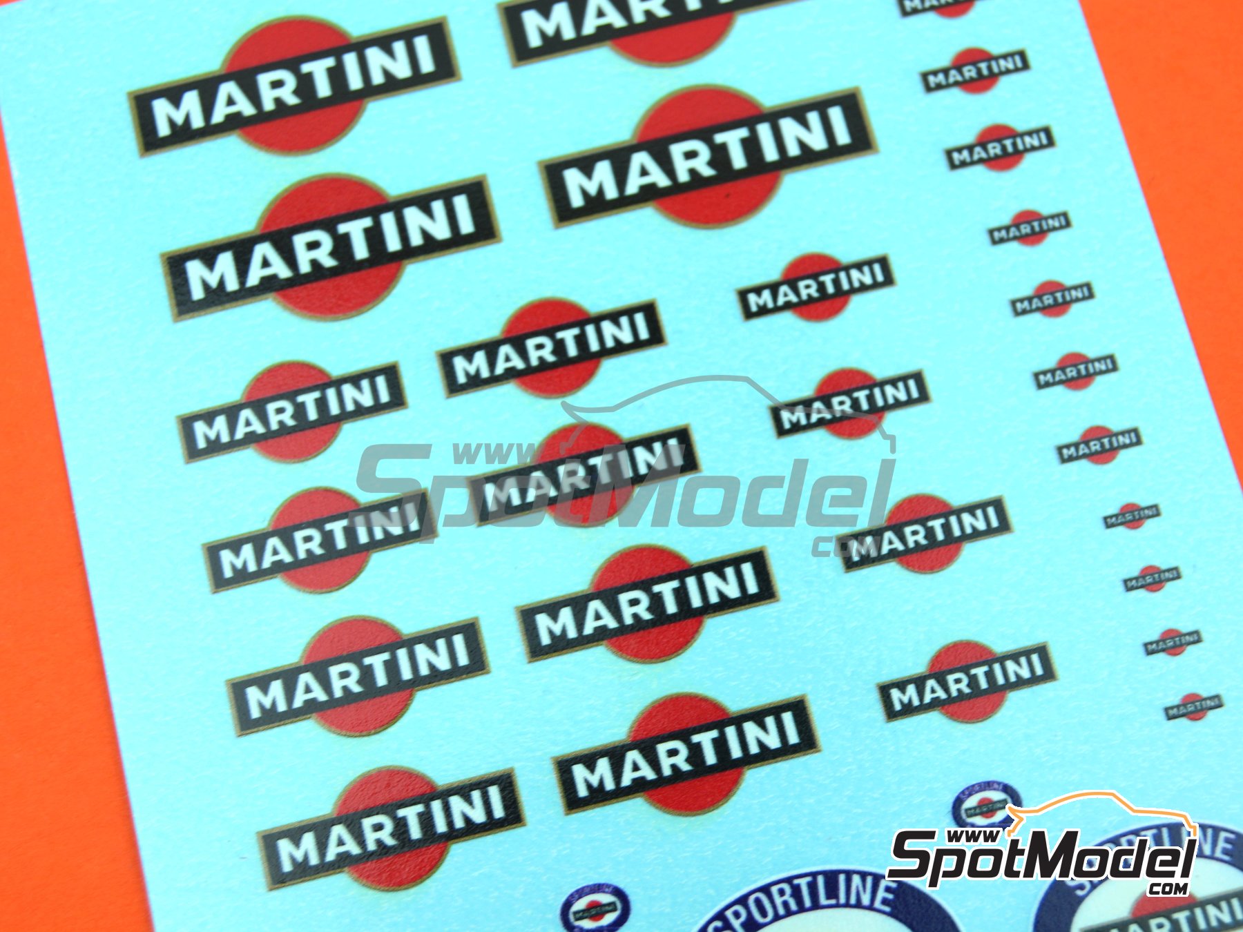 Image 3: Martini | Logotypes in 1/24 scale manufactured by El Torito (ref.&nbsp;ELTORITO014)