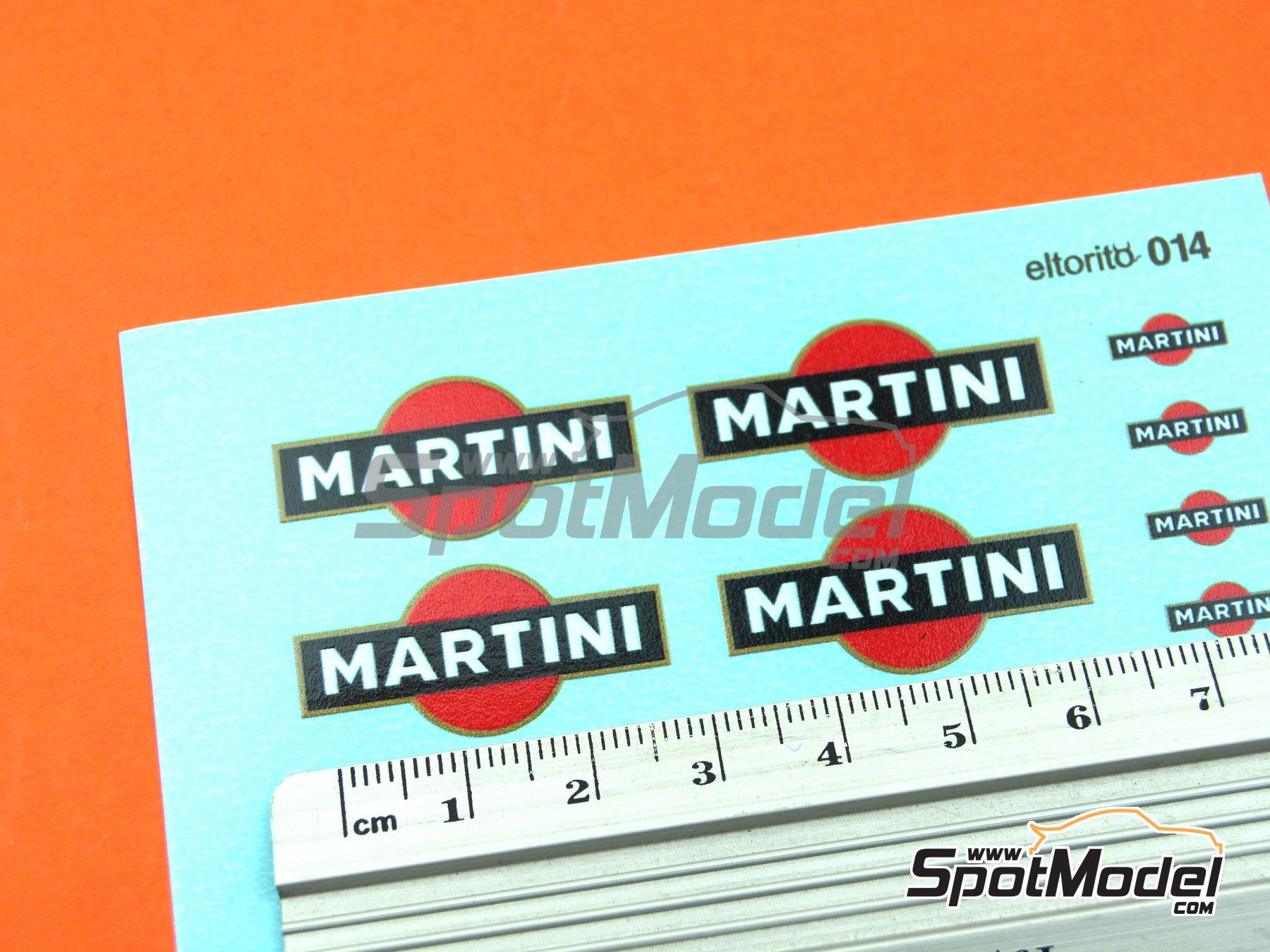 Image 5: Martini | Logotypes in 1/24 scale manufactured by El Torito (ref.&nbsp;ELTORITO014)