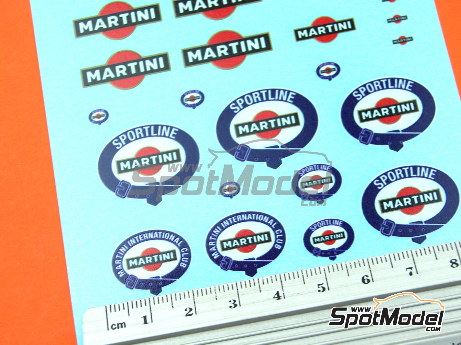 Image 8: Martini | Logotypes in 1/24 scale manufactured by El Torito (ref.&nbsp;ELTORITO014)