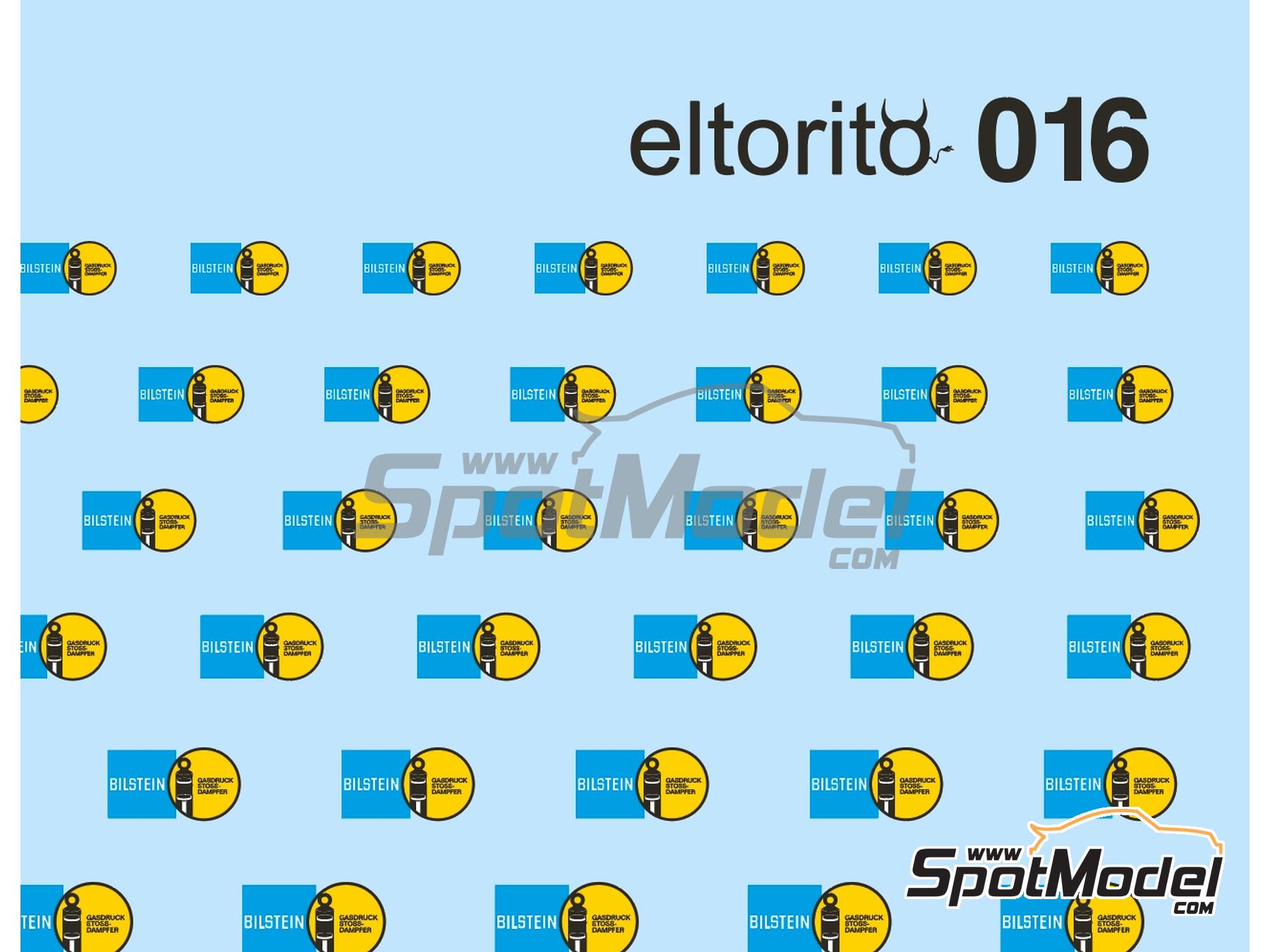 Image 2: Bilstein Gasdruck Stoss Dampfer | Logotypes in 1/24 scale manufactured by El Torito (ref.&nbsp;ELTORITO016)