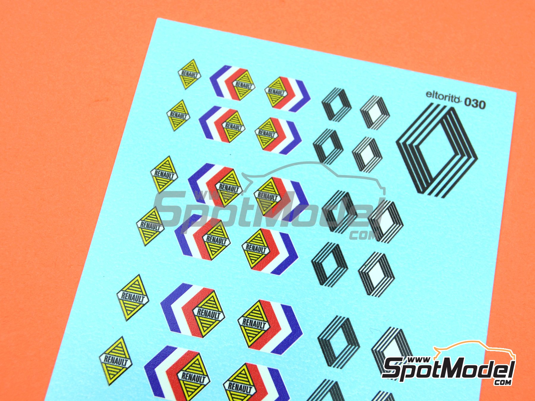 Image 1: Renault -  1960 - 1970 | Logotypes in 1/24 scale manufactured by El Torito (ref. ELTORITO030)