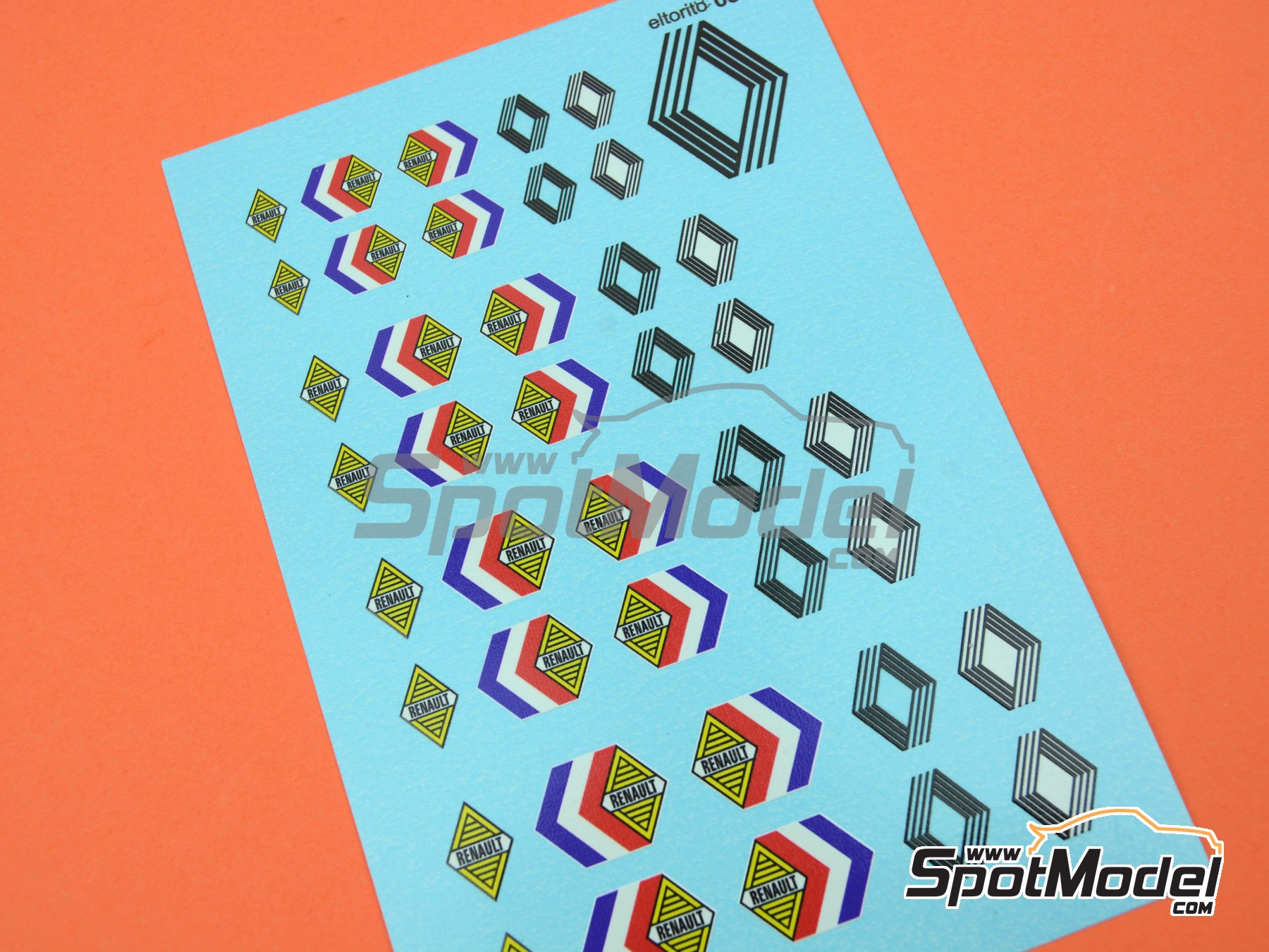 Image 3: Renault -  1960 - 1970 | Logotypes in 1/24 scale manufactured by El Torito (ref. ELTORITO030)