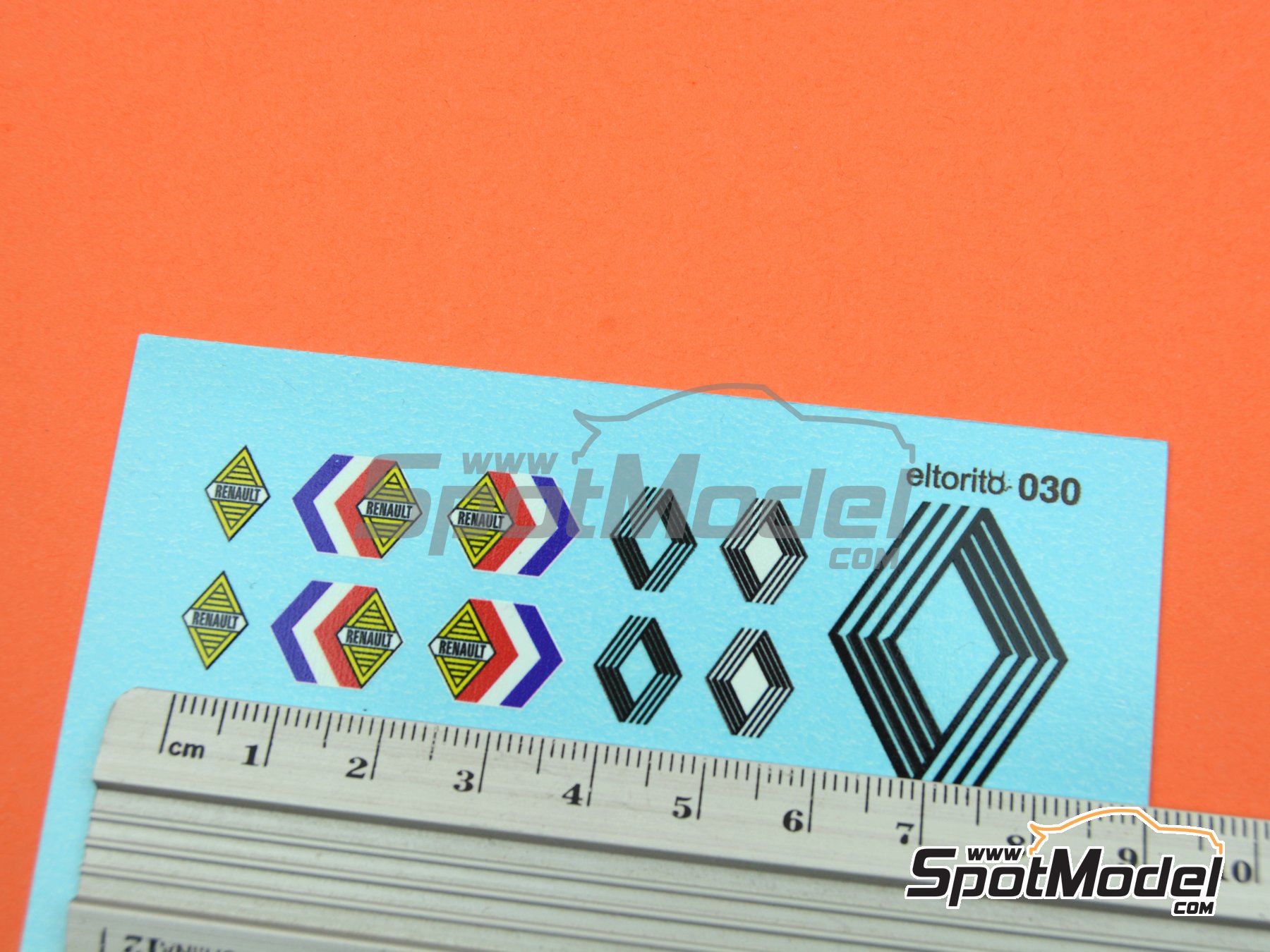 Image 4: Renault -  1960 - 1970 | Logotypes in 1/24 scale manufactured by El Torito (ref. ELTORITO030)