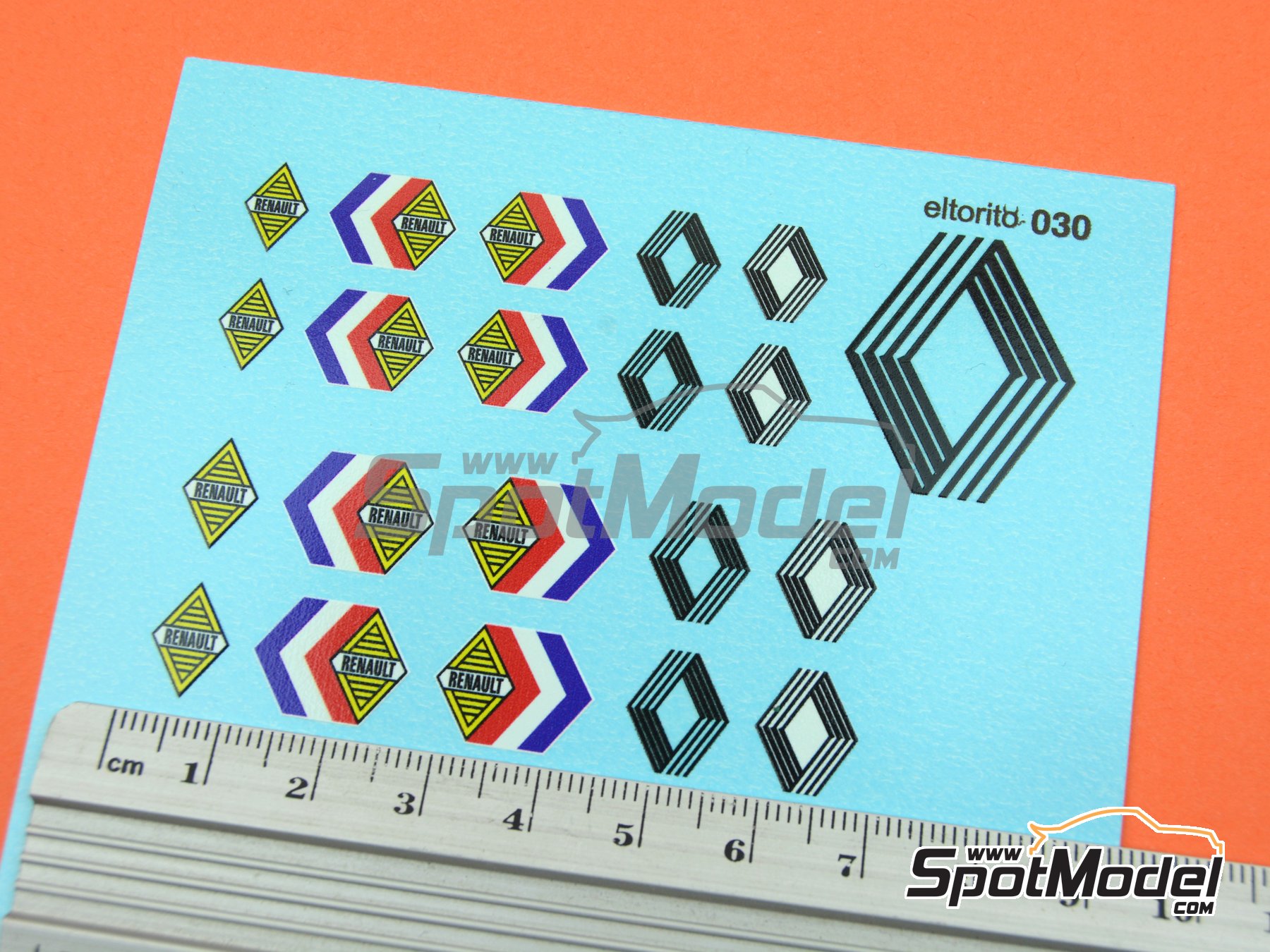 Image 5: Renault -  1960 - 1970 | Logotypes in 1/24 scale manufactured by El Torito (ref. ELTORITO030)