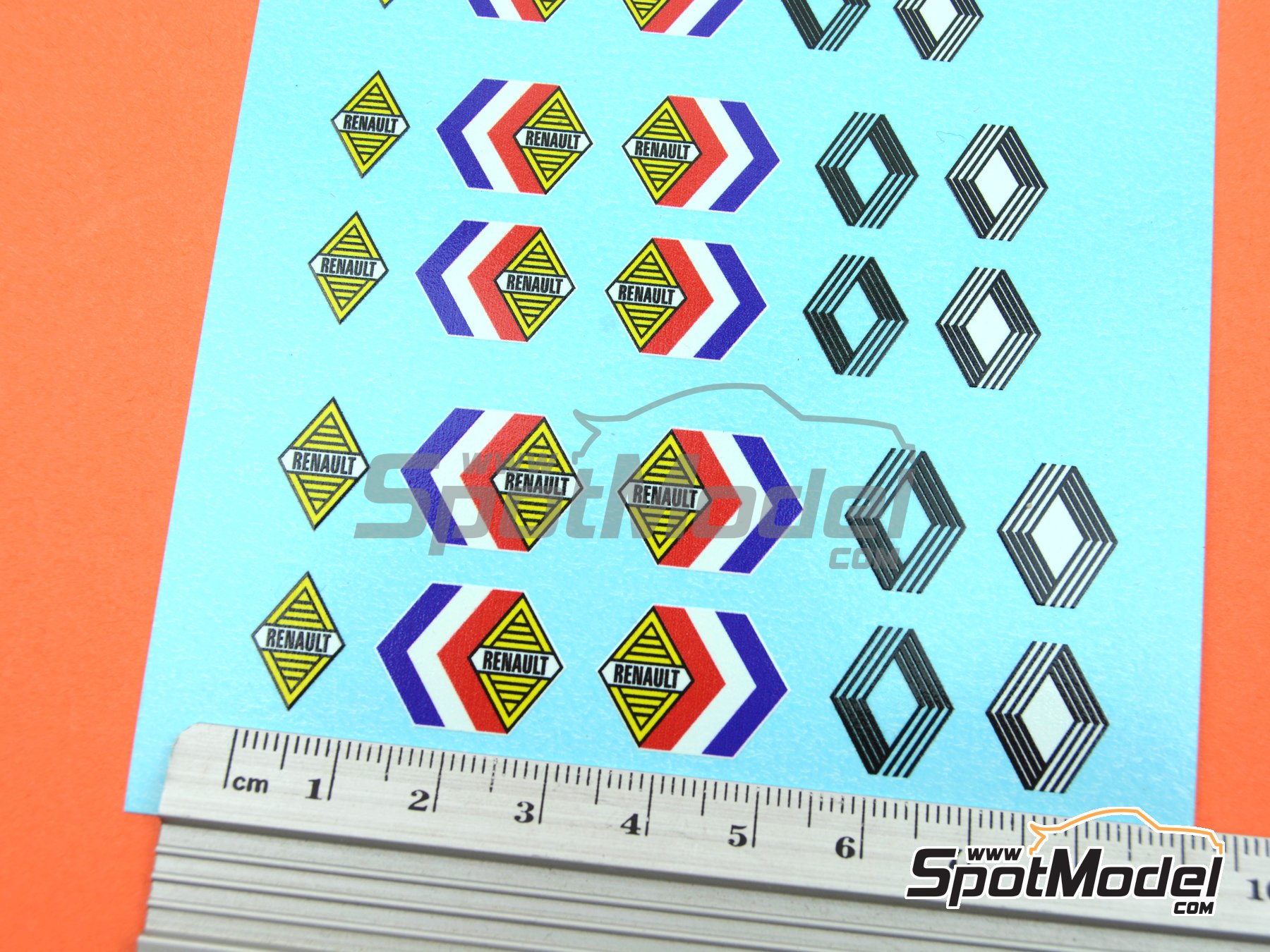 Image 7: Renault -  1960 - 1970 | Logotypes in 1/24 scale manufactured by El Torito (ref. ELTORITO030)