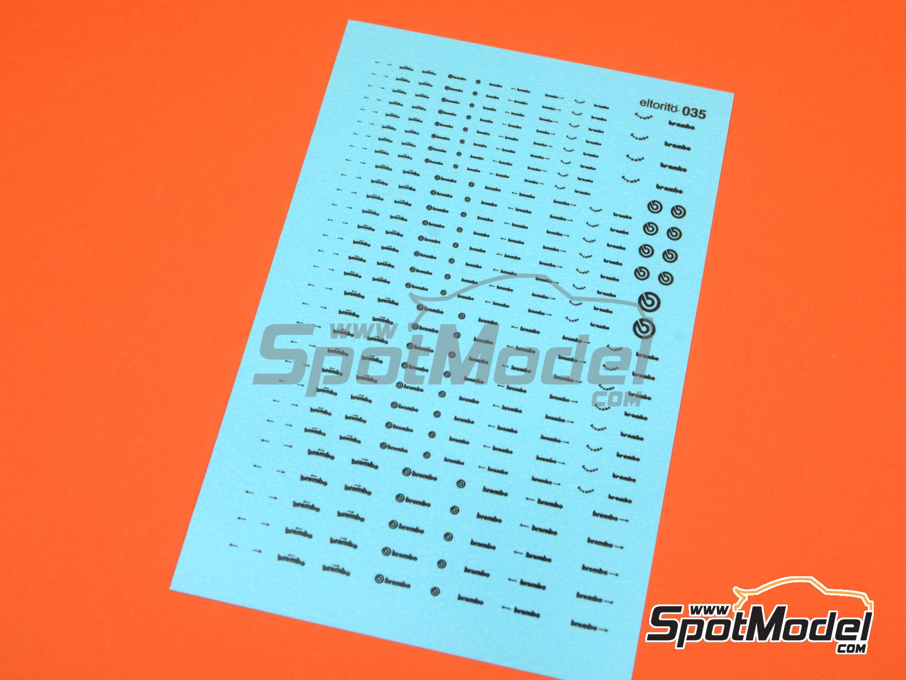 Image 2: Brembo | Logotypes in 1/24 scale manufactured by El Torito (ref.&nbsp;ELTORITO035)