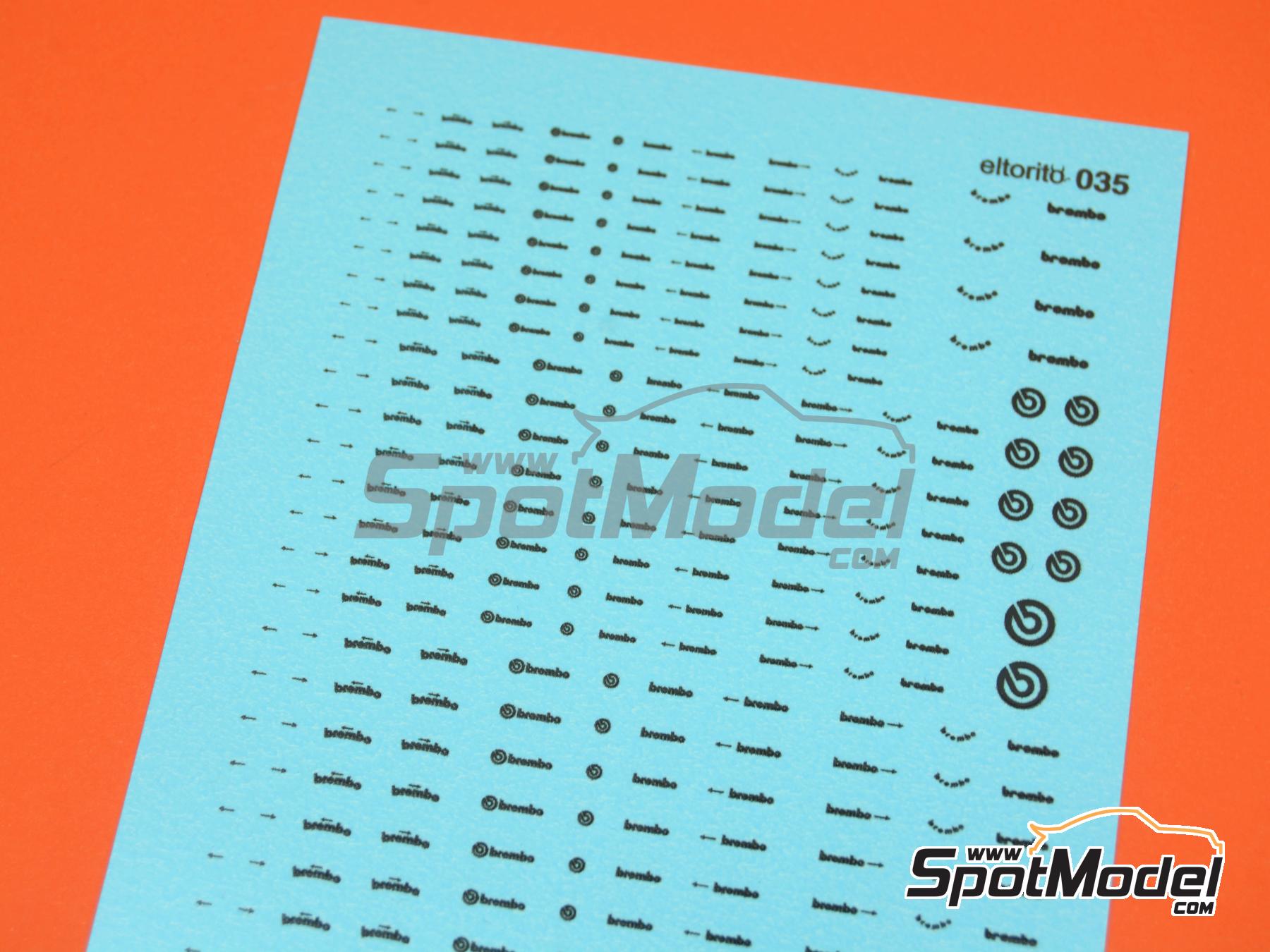 Image 3: Brembo | Logotypes in 1/24 scale manufactured by El Torito (ref.&nbsp;ELTORITO035)