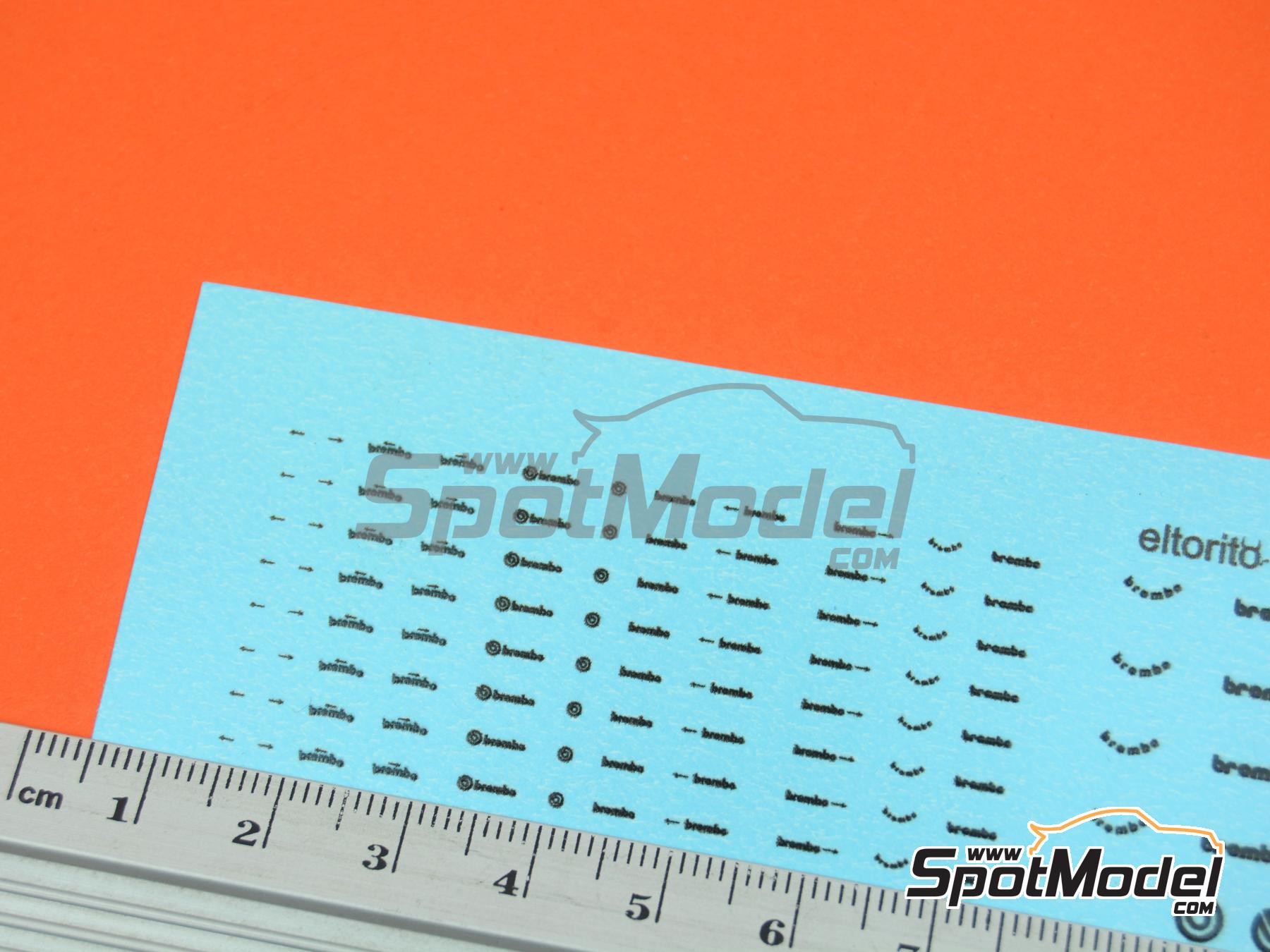 Image 5: Brembo | Logotypes in 1/24 scale manufactured by El Torito (ref.&nbsp;ELTORITO035)