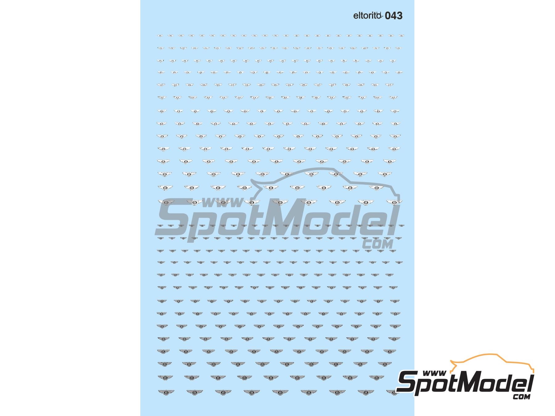 Image 1: Bentley | Logotypes in 1/24 scale manufactured by El Torito (ref. ELTORITO043)