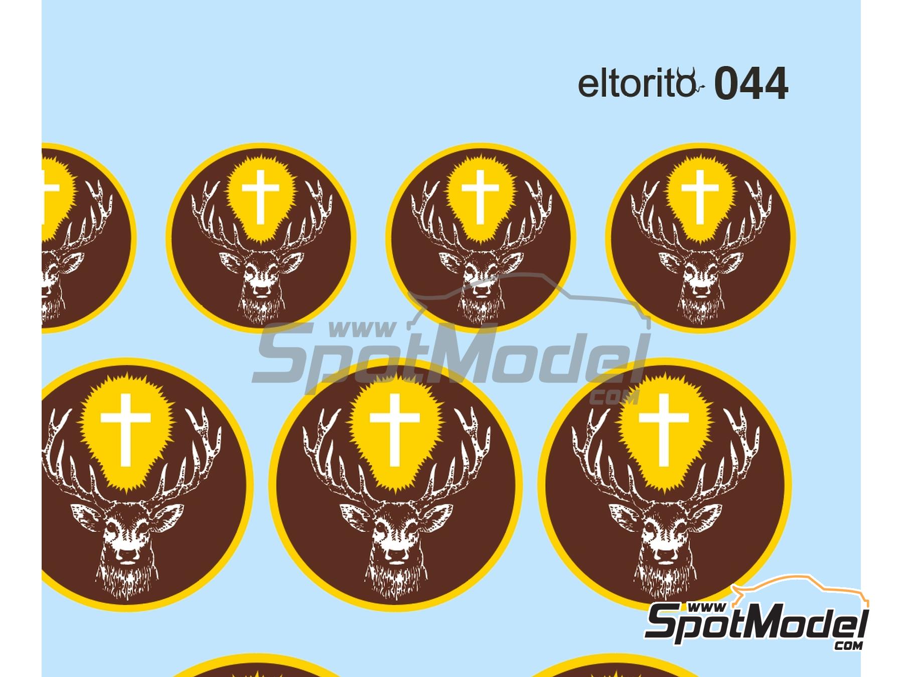 Image 2: Jagermeister - Medium size | Logotypes in 1/24 scale manufactured by El Torito (ref.&nbsp;ELTORITO044)