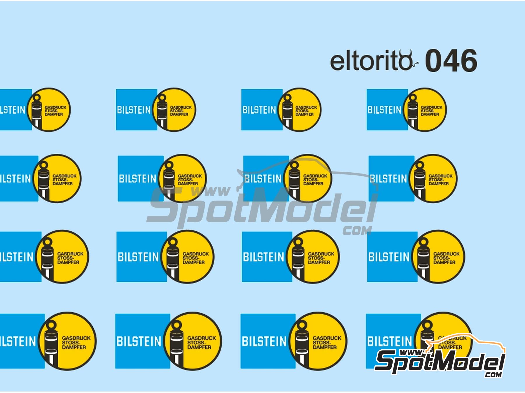 Image 2: Bilstein Gasdruck Stoss Dampfer - Medium size | Logotypes in 1/24 scale manufactured by El Torito (ref.&nbsp;ELTORITO046)