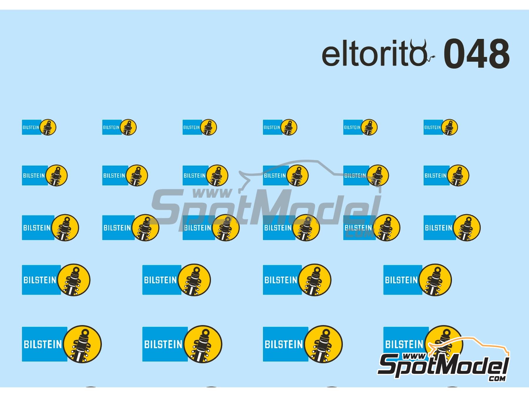 Image 2: Bilstein | Logotypes in 1/24 scale manufactured by El Torito (ref. ELTORITO048)