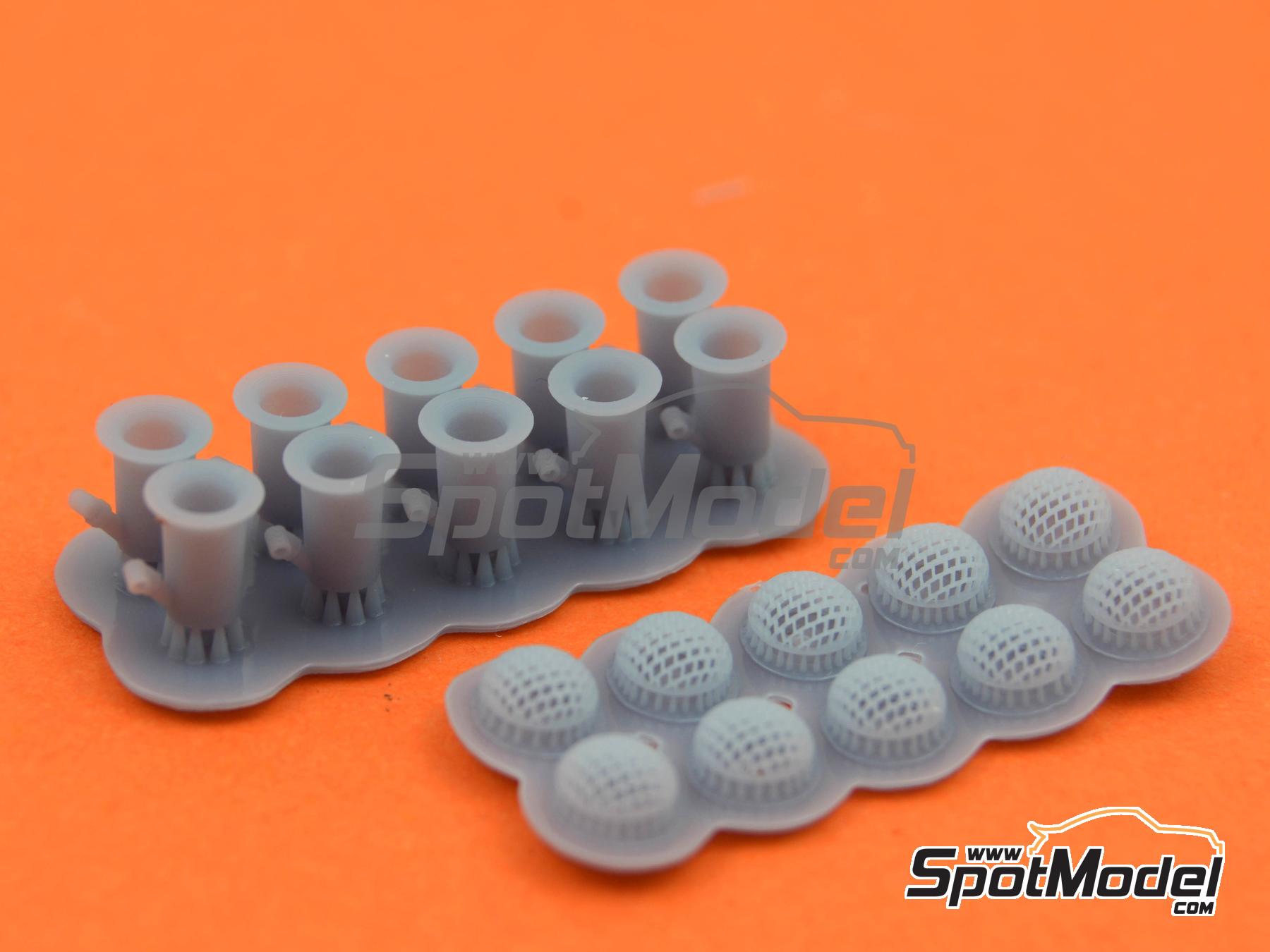 Image 4: Tyrrell Ford P34 | Trompetas de admisión en escala 1/20 fabricado por Falcon Scale Models (ref. FSM-02-C, tambien FSMC002)